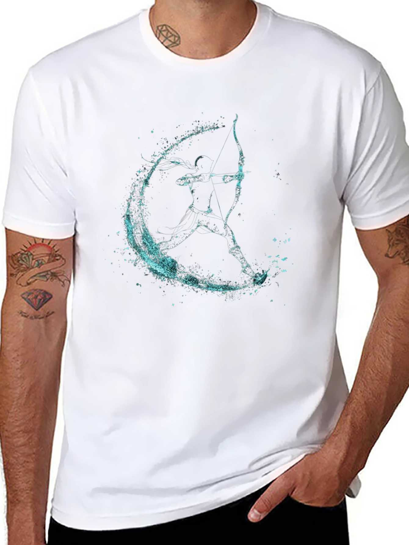 Archer Graphic Tee - Mens Black T-Shirt