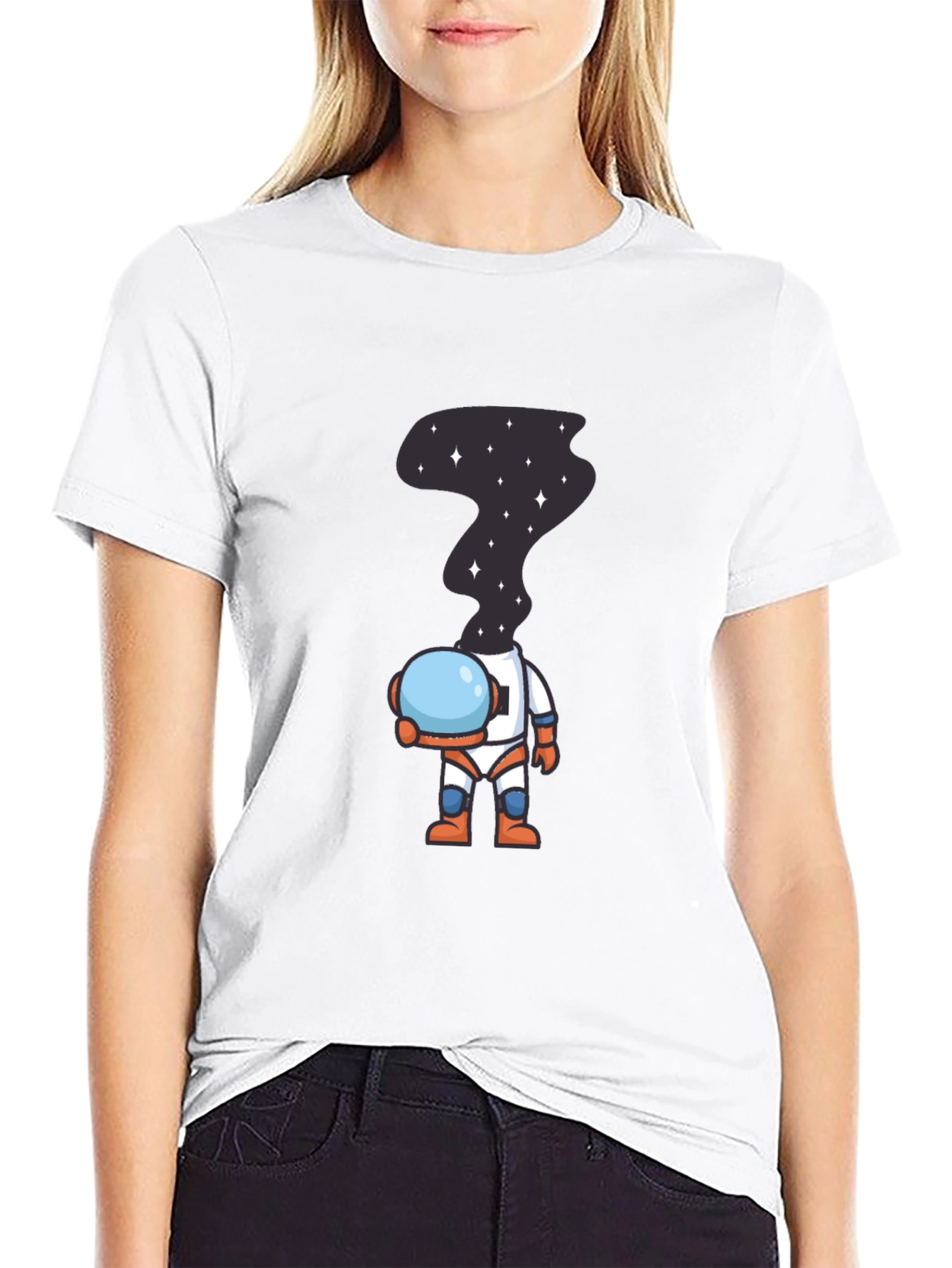 Astronaut Space Head T-Shirt - Unique Graphic Tee