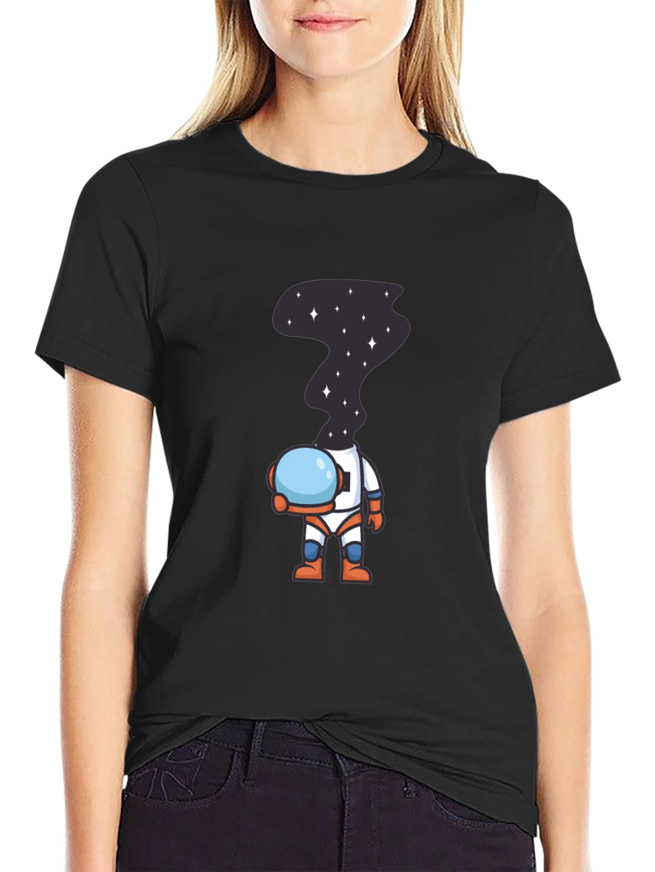 Astronaut Space Head T-Shirt - Unique Graphic Tee