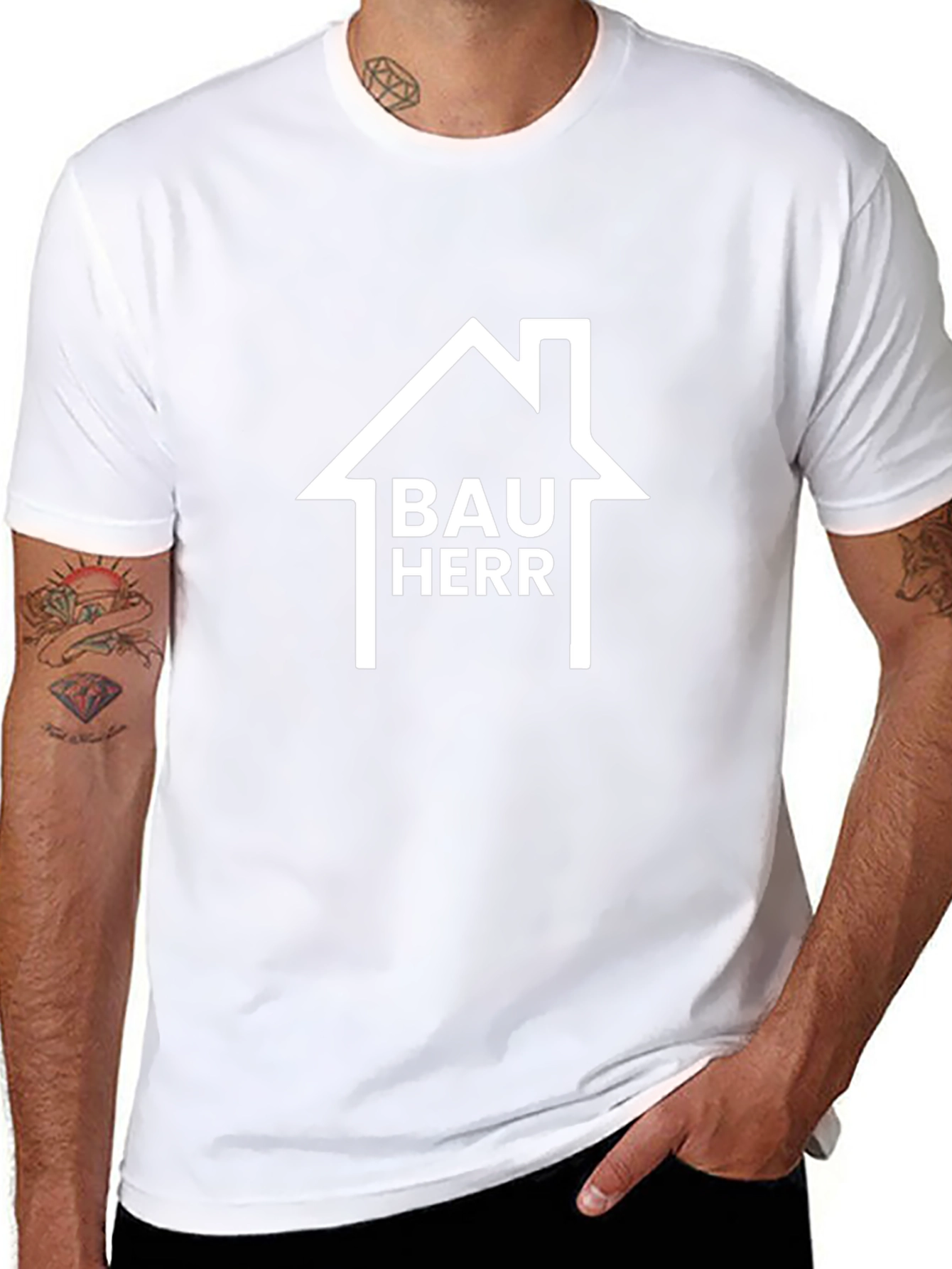 Bauherr Graphic T-Shirt - Black Crew Neck