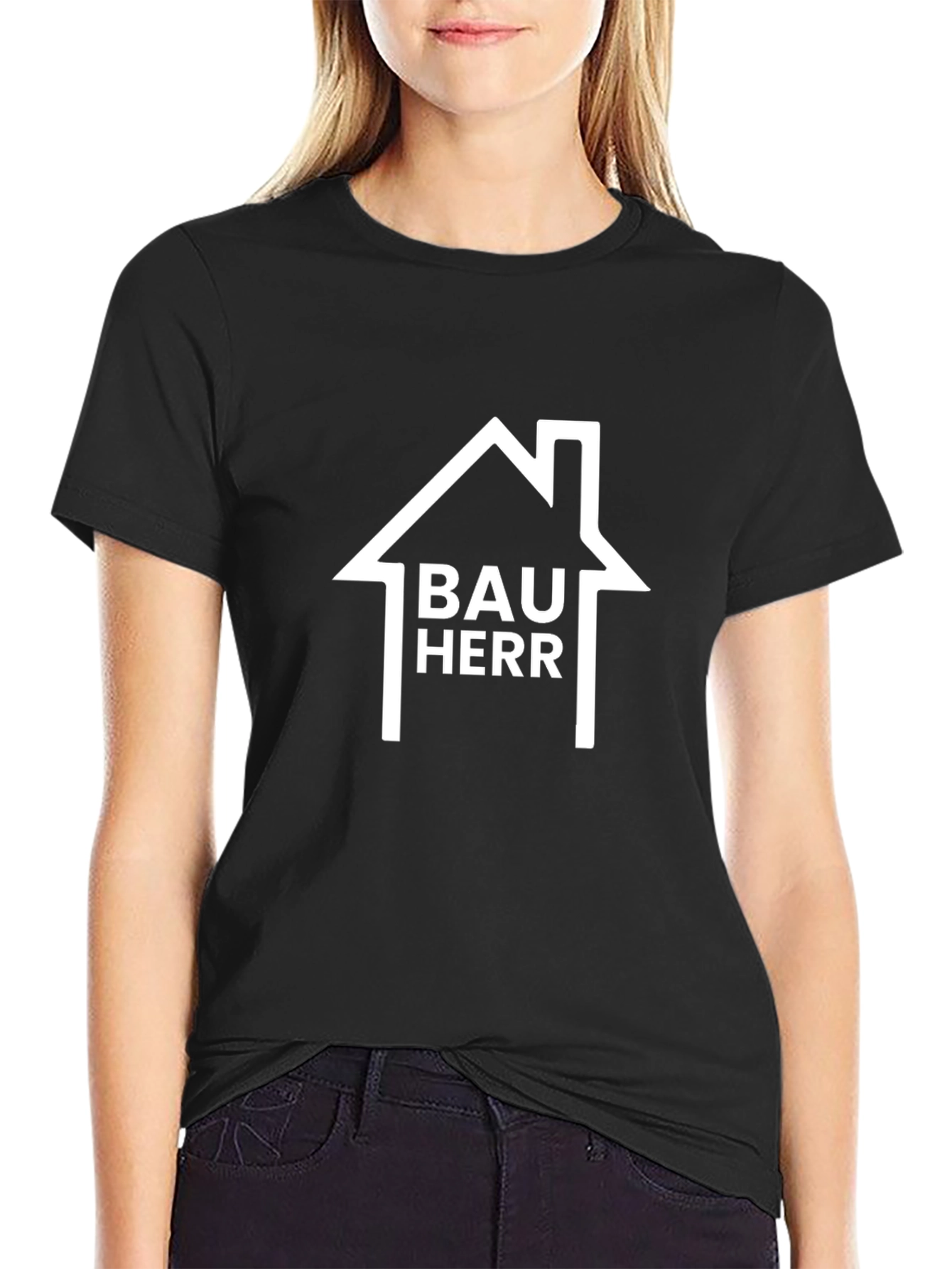Bauherr Graphic T-Shirt - Black Crew Neck