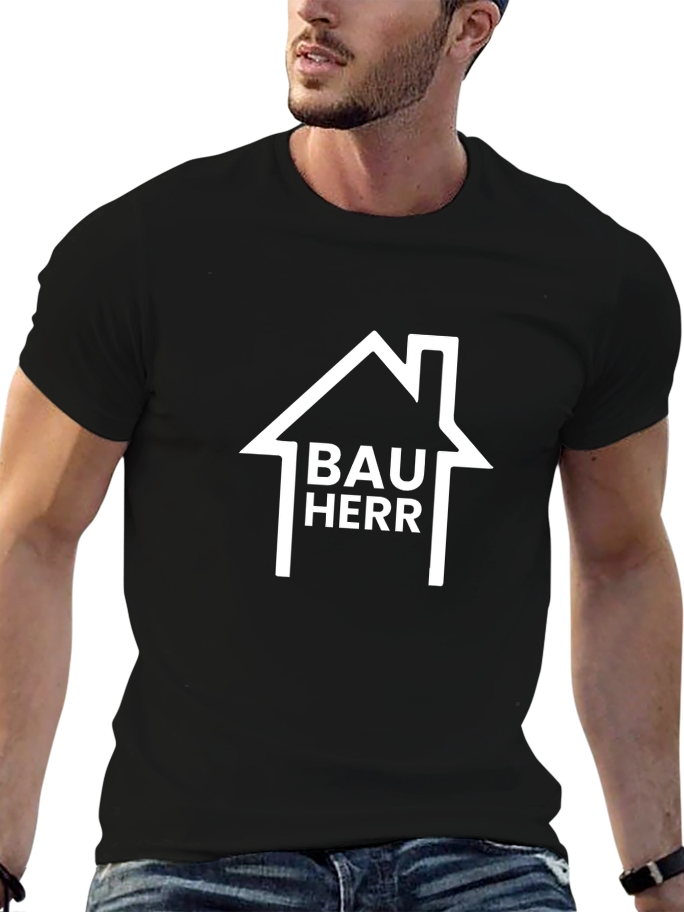 Bauherr Graphic T-Shirt - Black Crew Neck