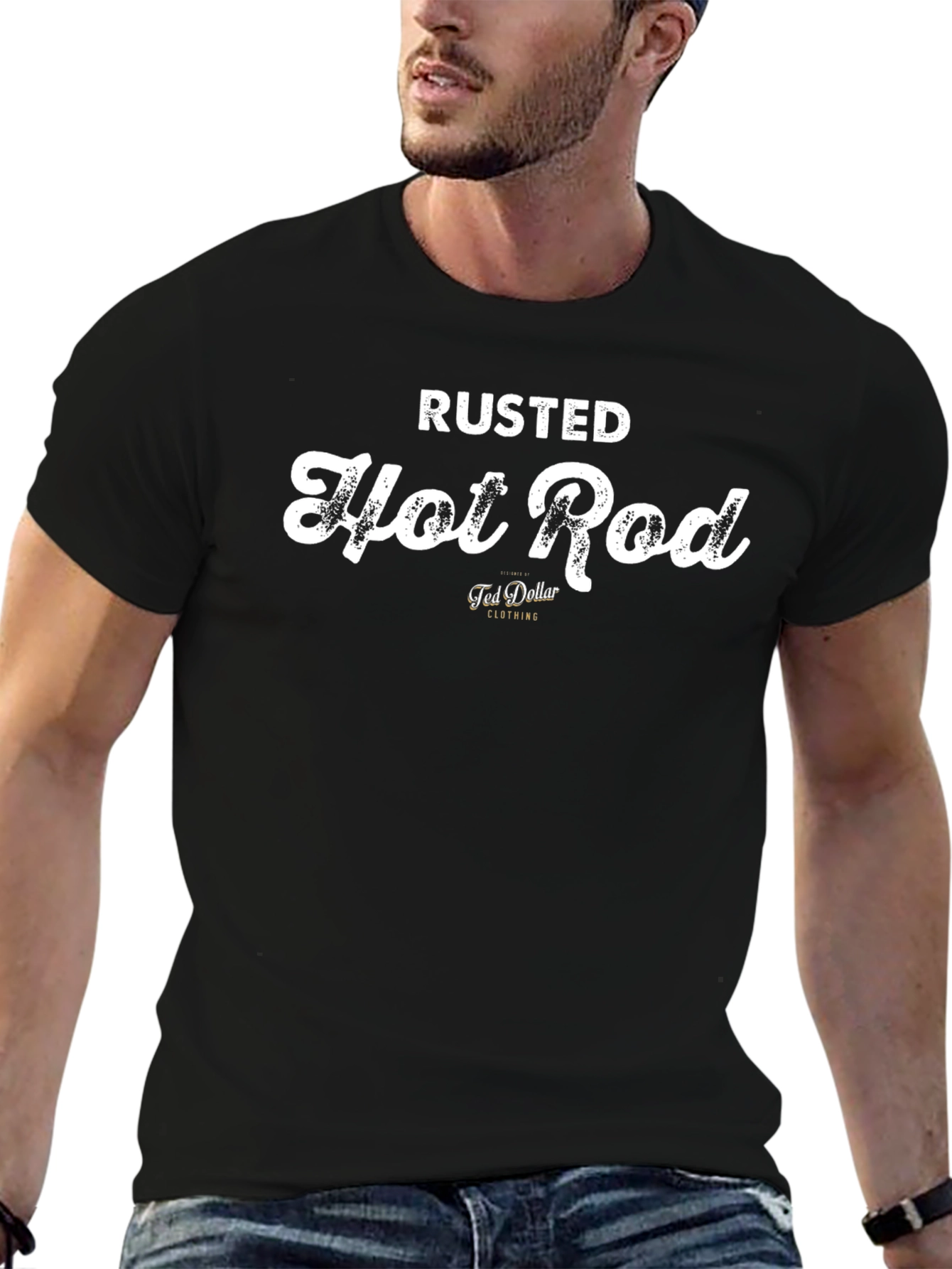Rusted Hot Rod Graphic T-Shirt - Classic Car Lover