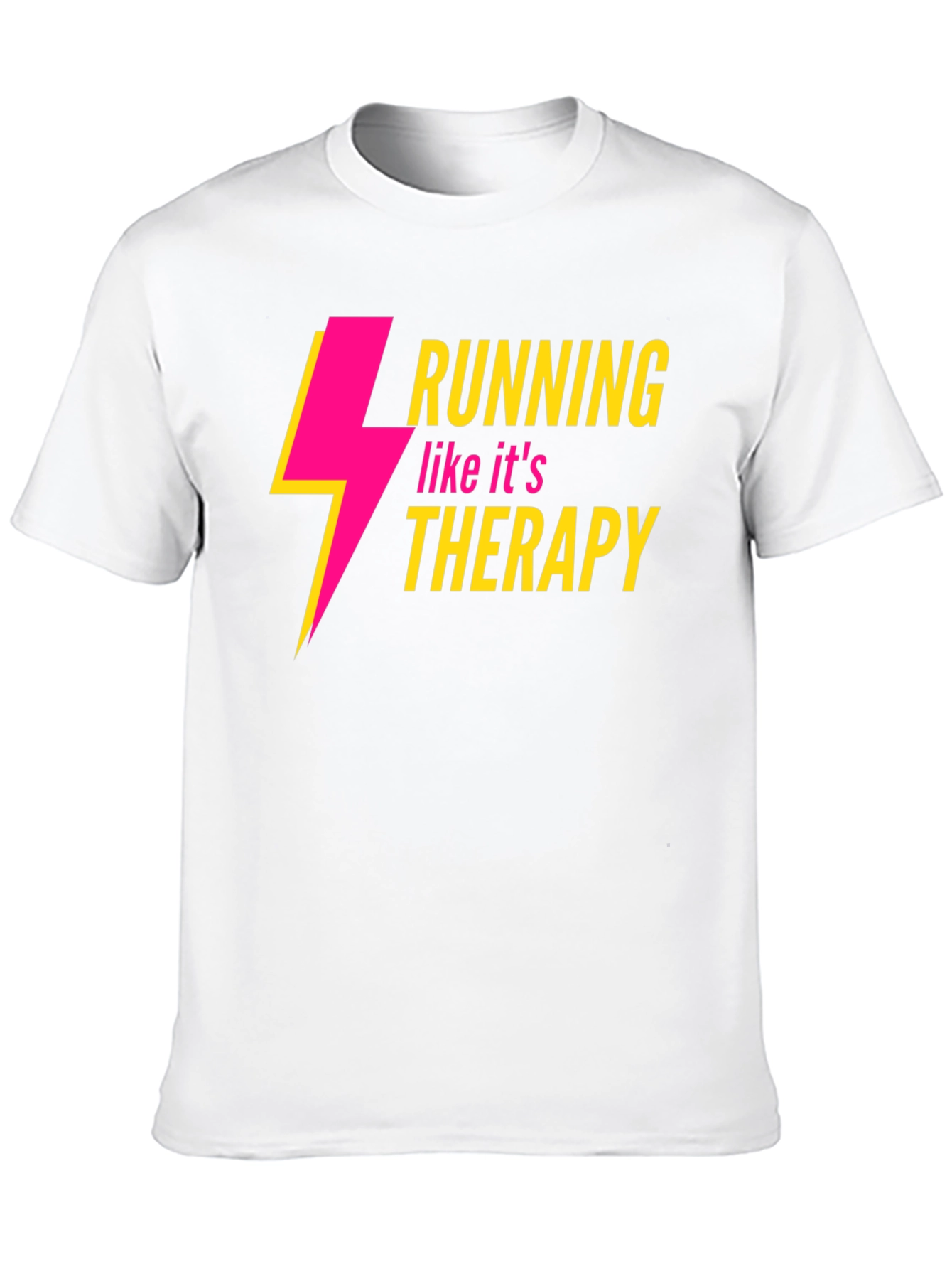 Running Therapy Graphic Tee - Stylish Black Shirt