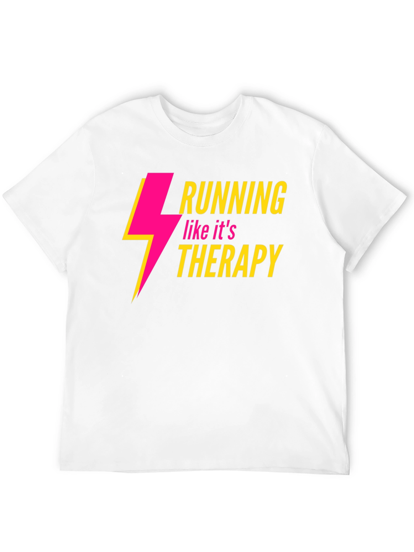 Running Therapy Graphic Tee - Stylish Black Shirt