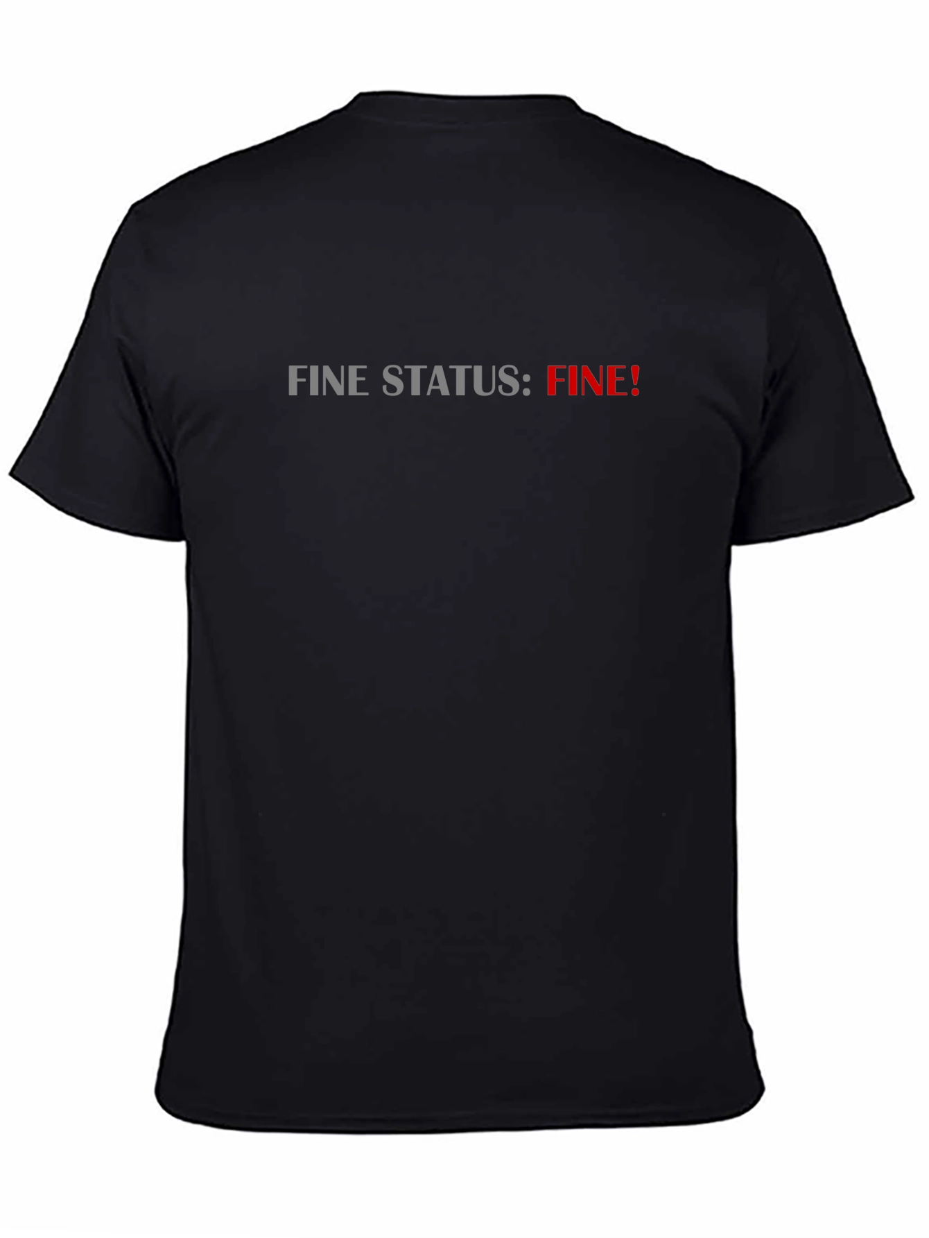 Fine Status Fine Black T-Shirt