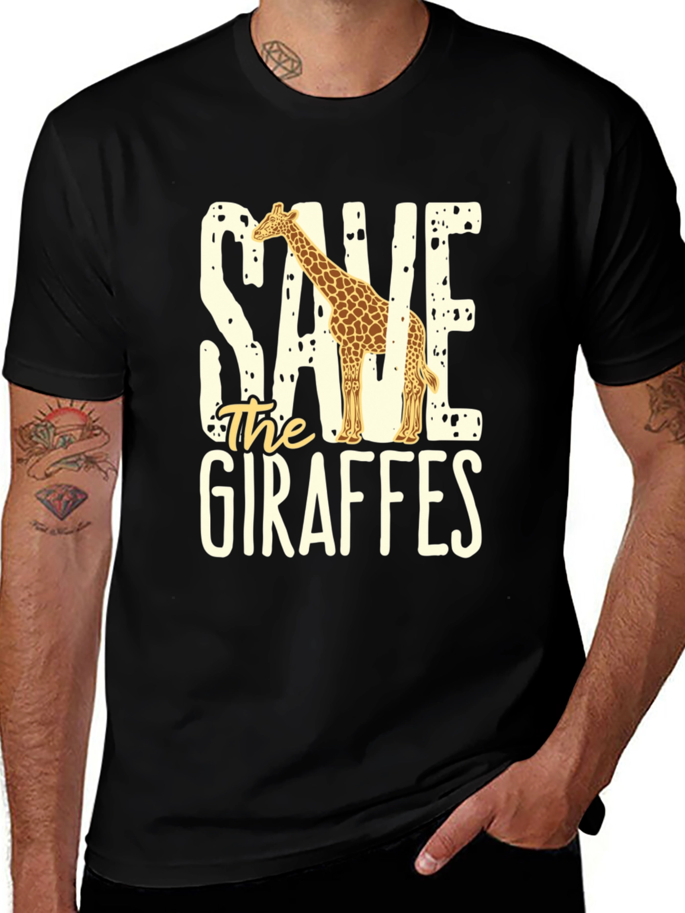 Save the Giraffes Graphic Tee