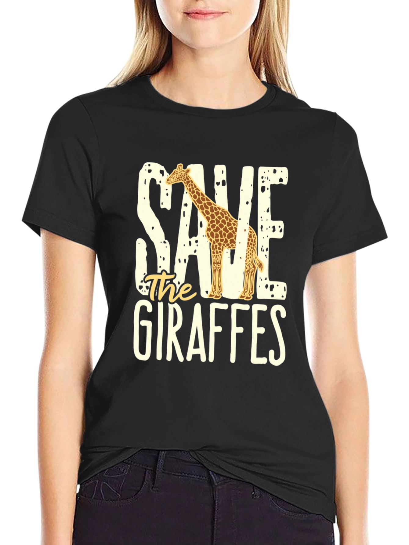 Save the Giraffes Graphic Tee