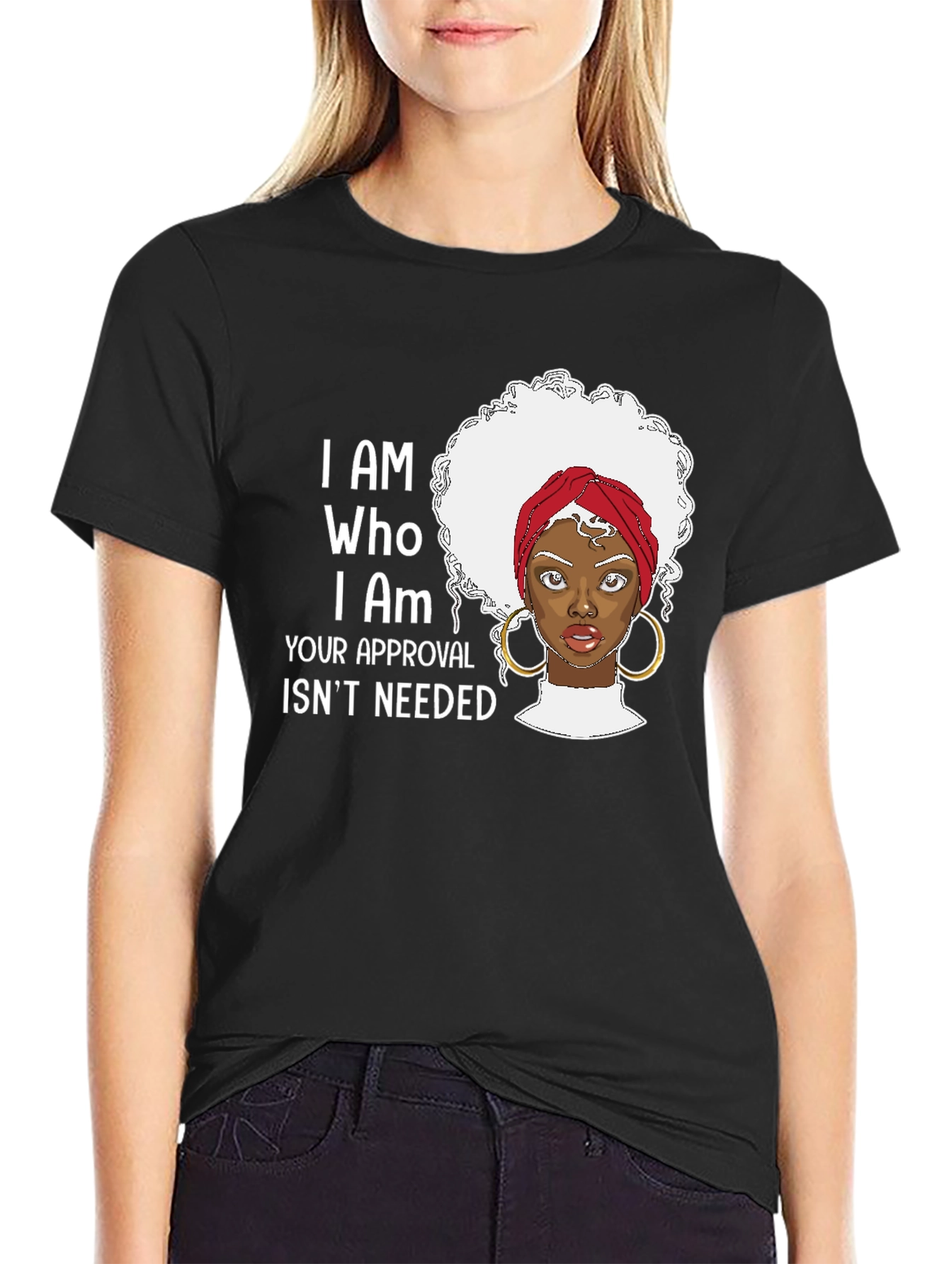I AM WHO I AM Black Pride Graphic T-Shirt