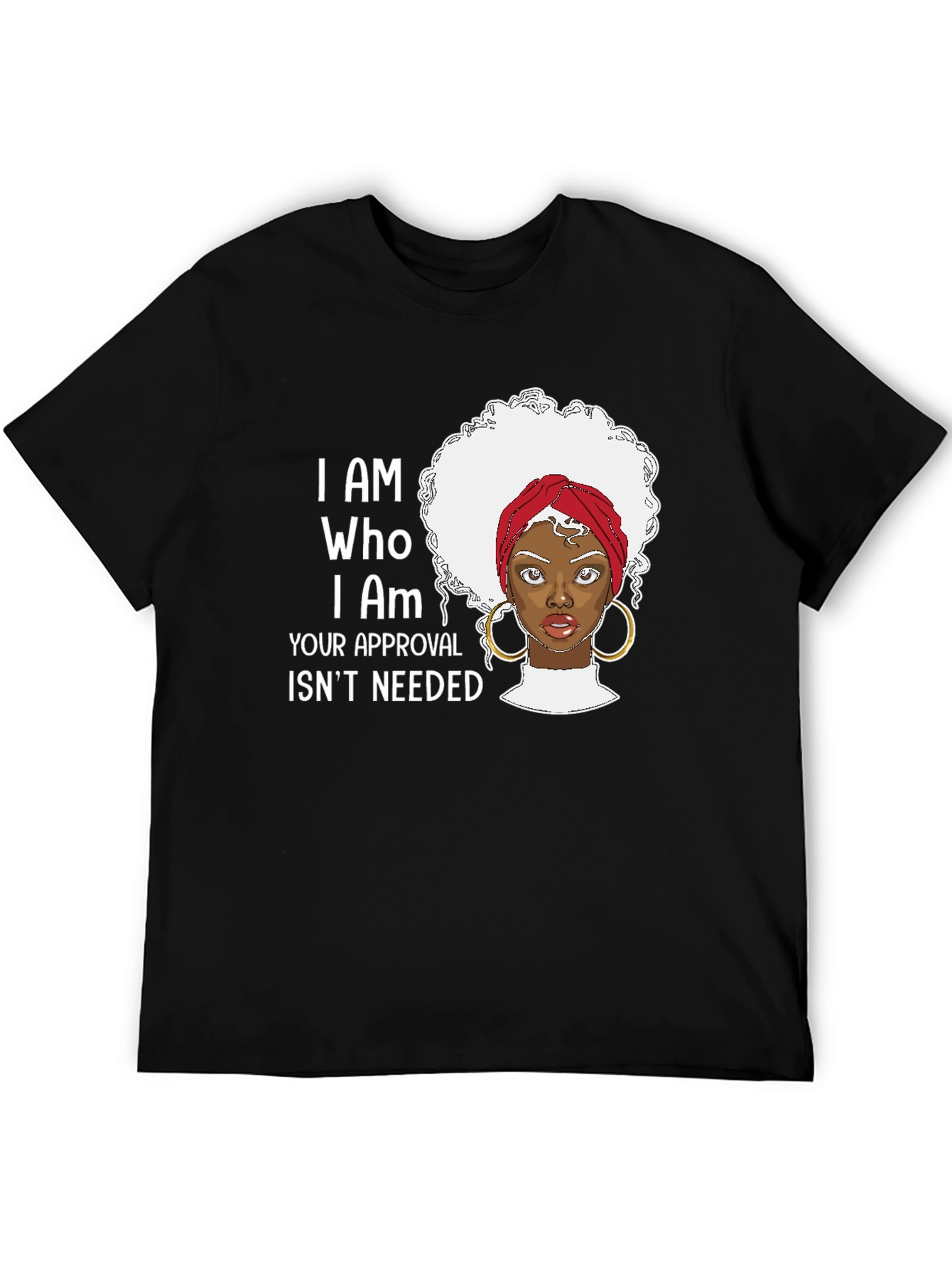 I AM WHO I AM Black Pride Graphic T-Shirt