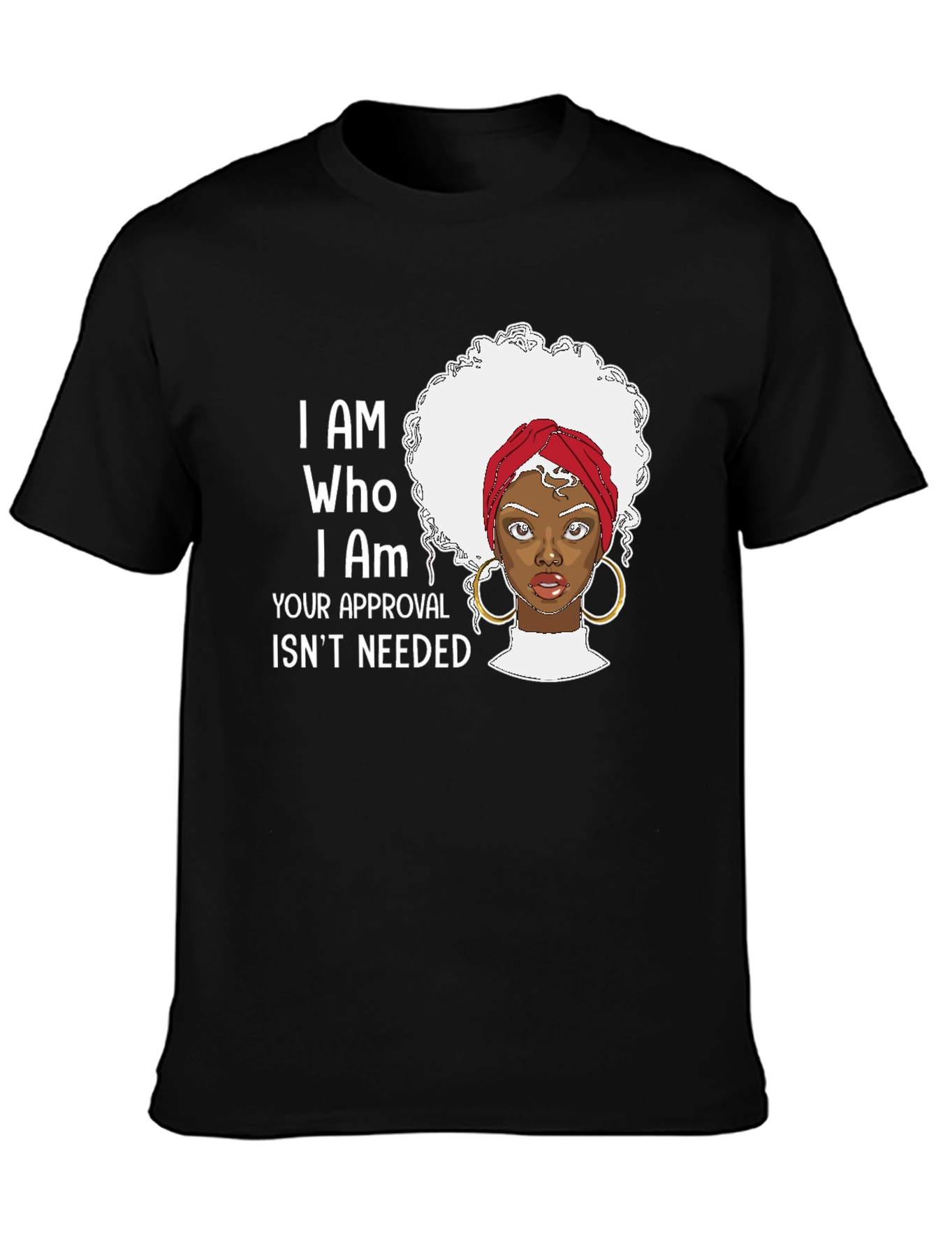 I AM WHO I AM Black Pride Graphic T-Shirt