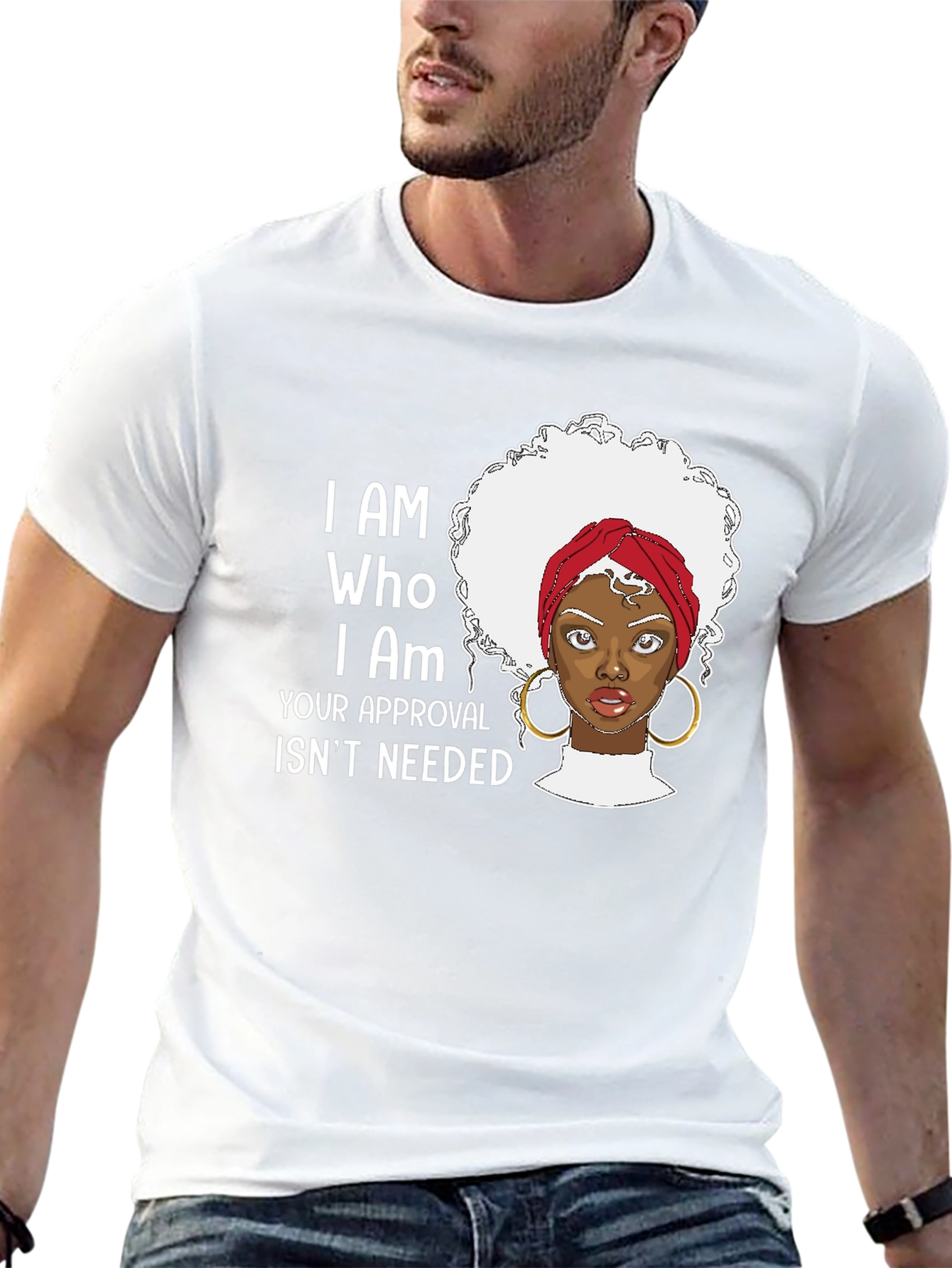 I AM WHO I AM Black Pride Graphic T-Shirt
