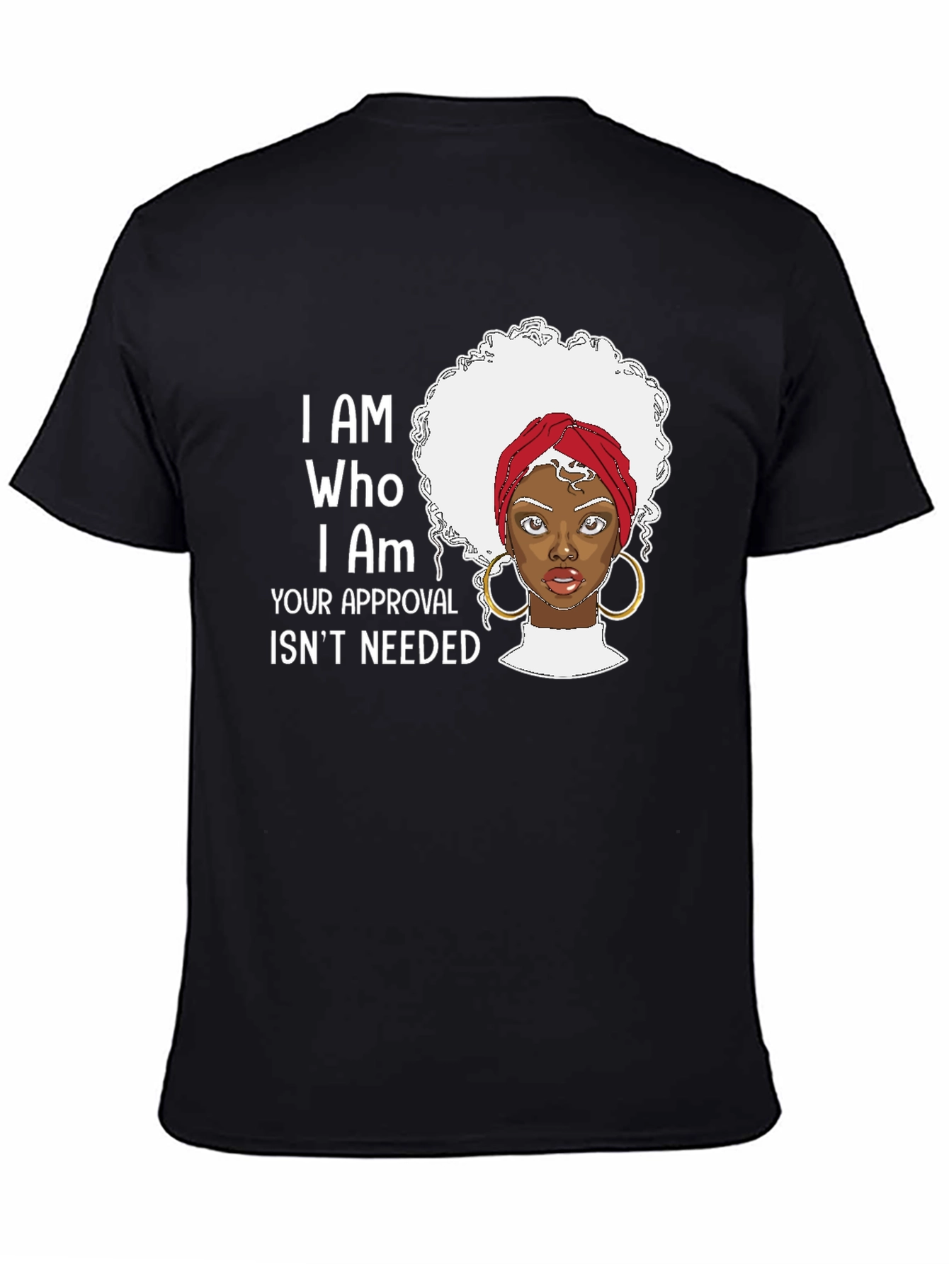 I AM WHO I AM Black Pride Graphic T-Shirt