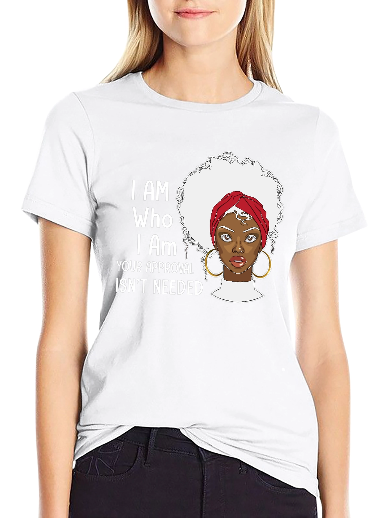 I AM WHO I AM Black Pride Graphic T-Shirt