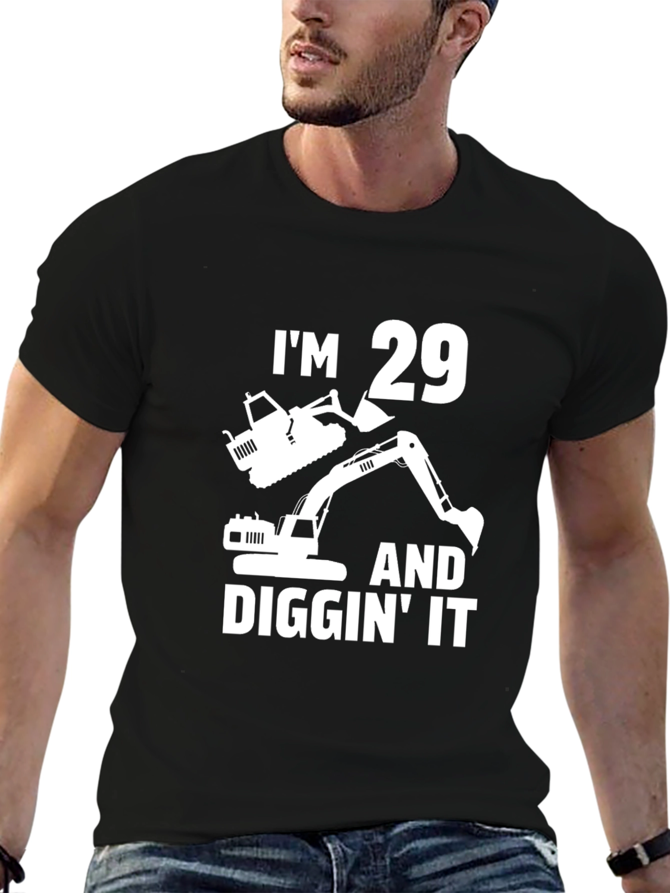 Im 29 Diggin It T-Shirt - Construction Birthday Tee