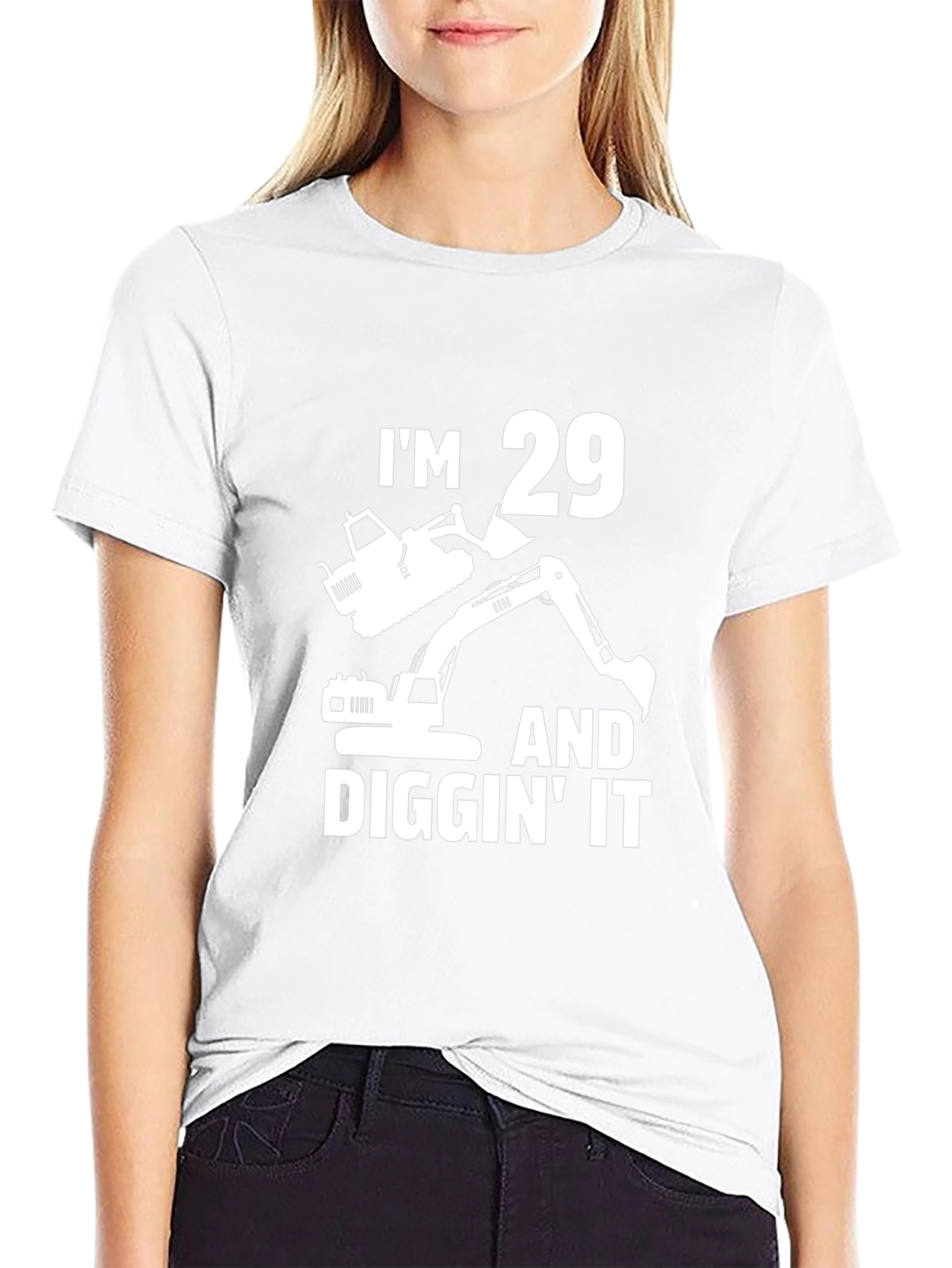 Im 29 Diggin It T-Shirt - Construction Birthday Tee