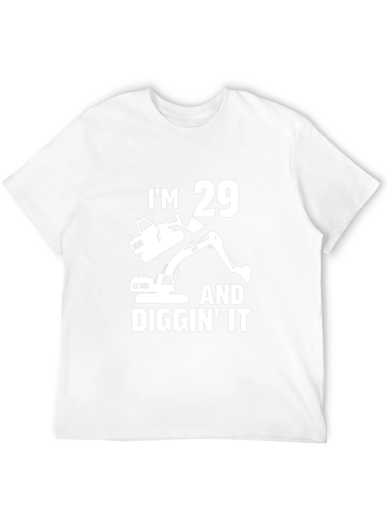 Im 29 Diggin It T-Shirt - Construction Birthday Tee