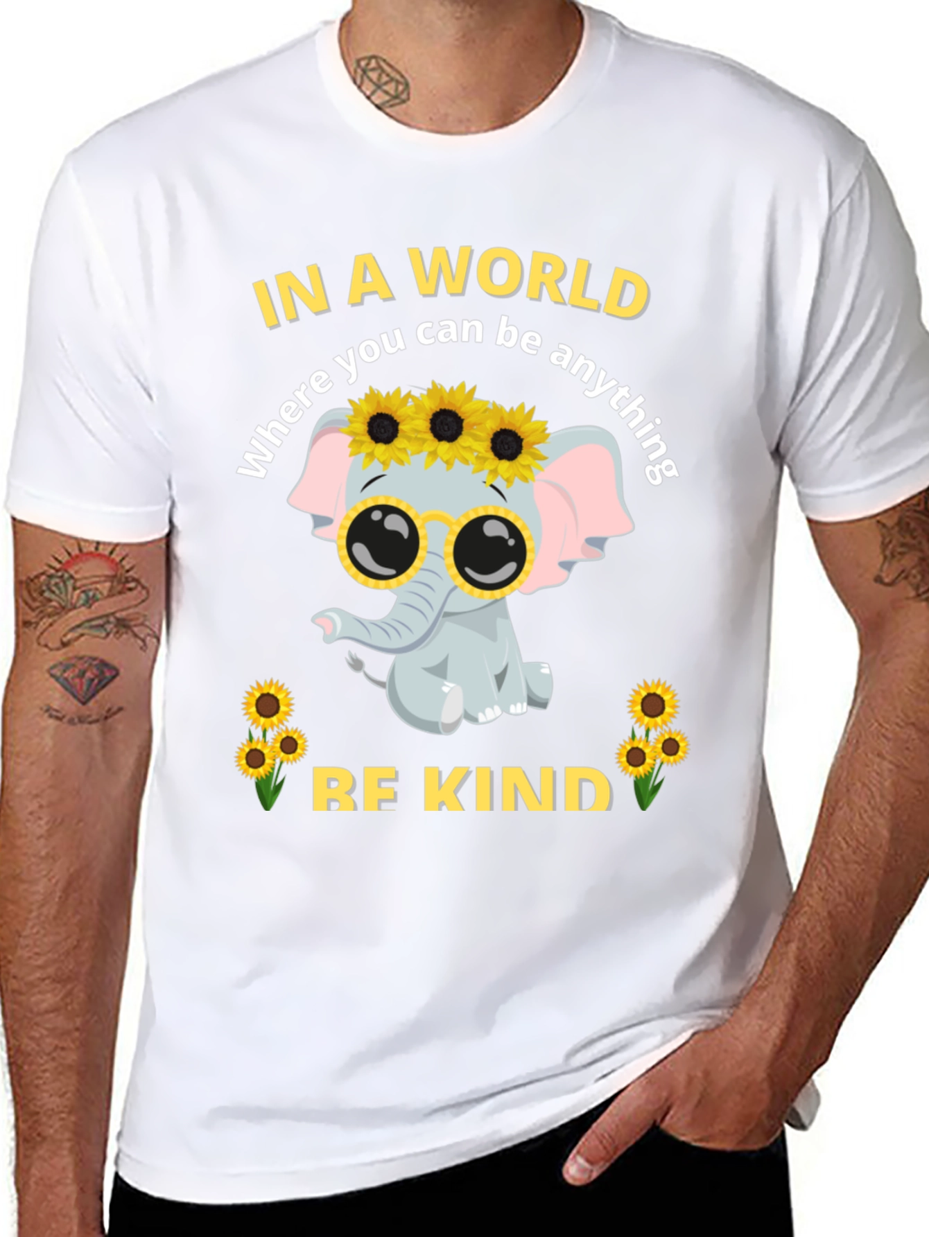 Be Kind Elephant Graphic Tee