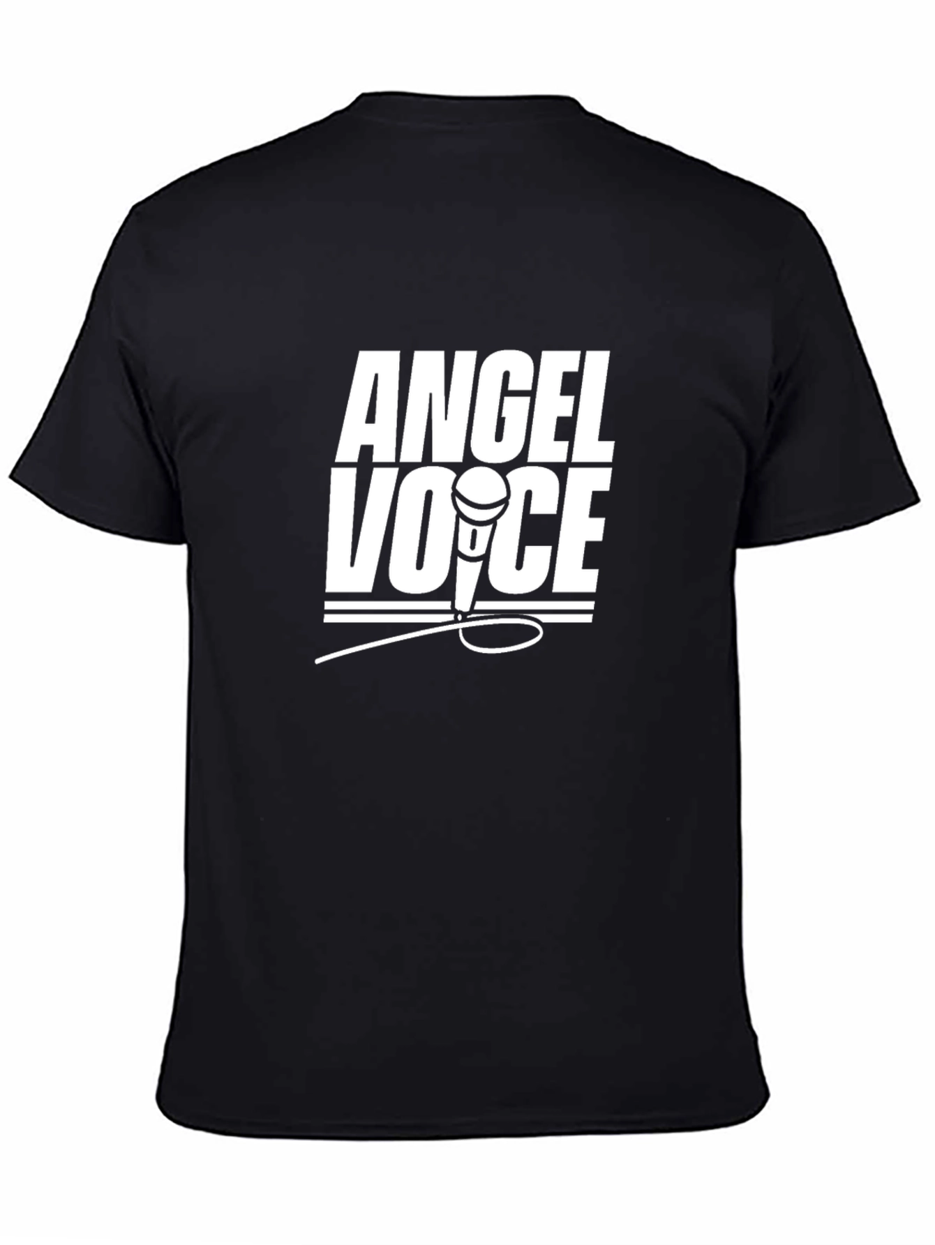 Angel Voice Graphic T-Shirt - Black