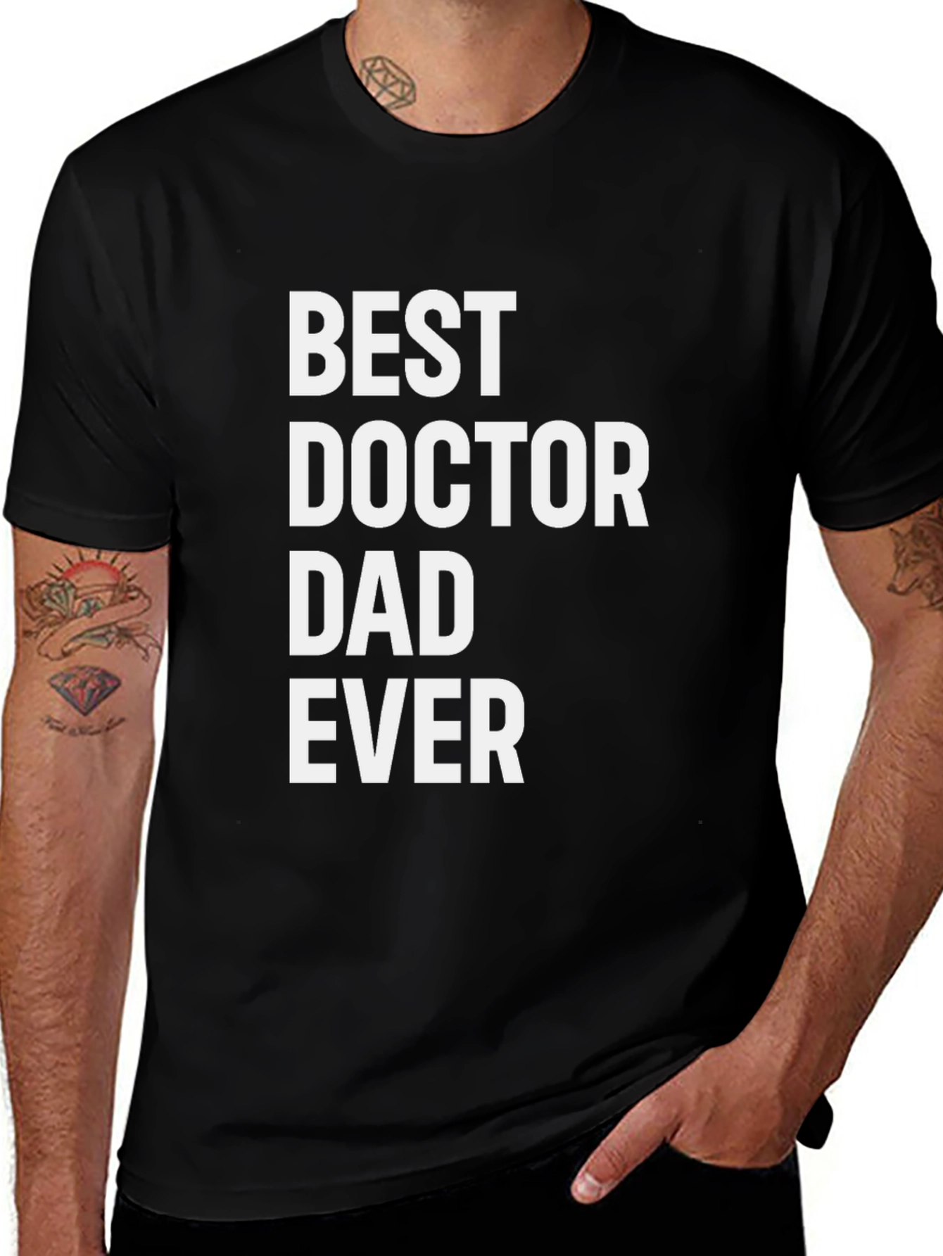 Best Doctor Dad Ever - Graphic T-Shirt