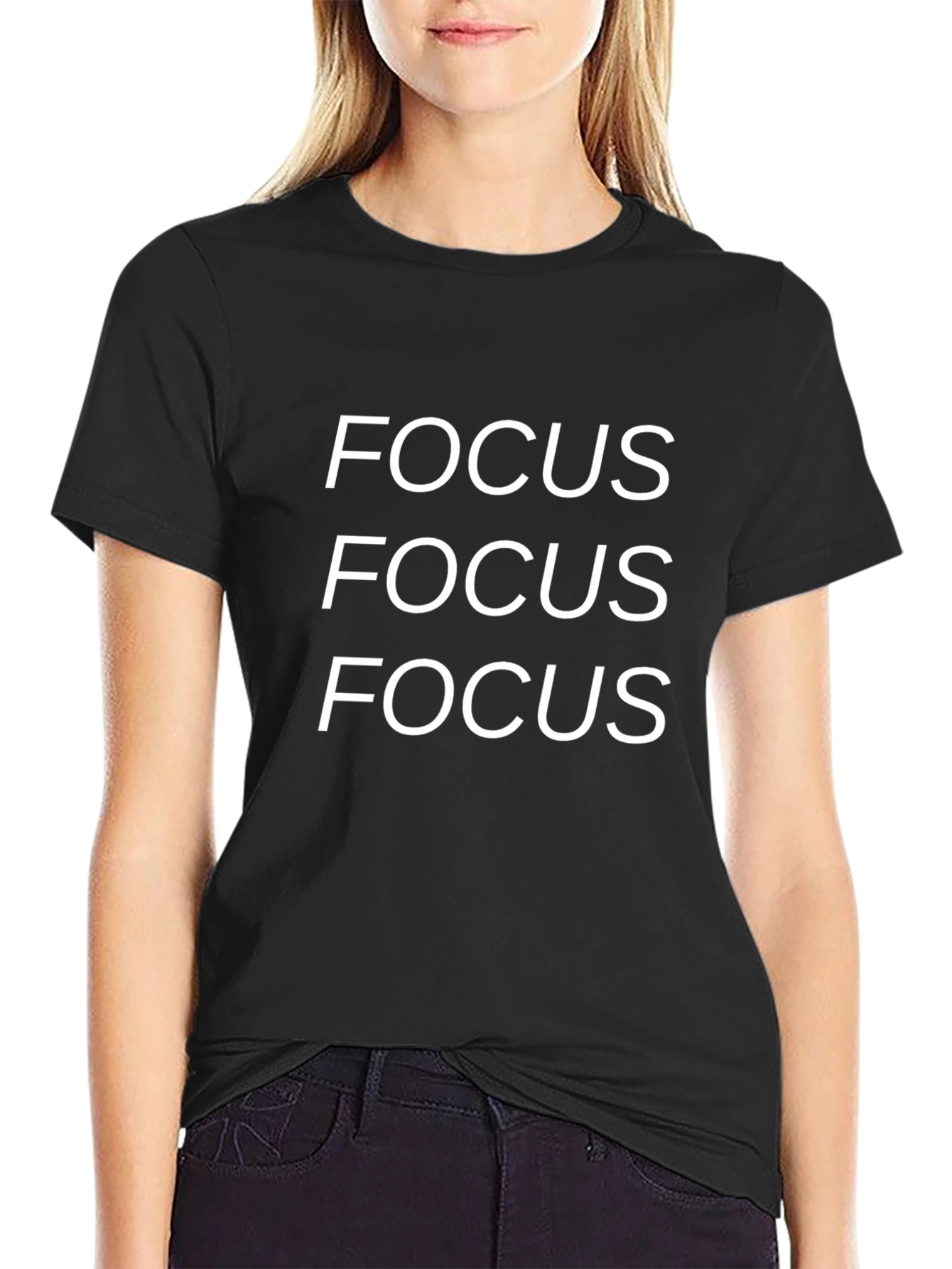 Focus Graphic Tee - Black T-Shirt
