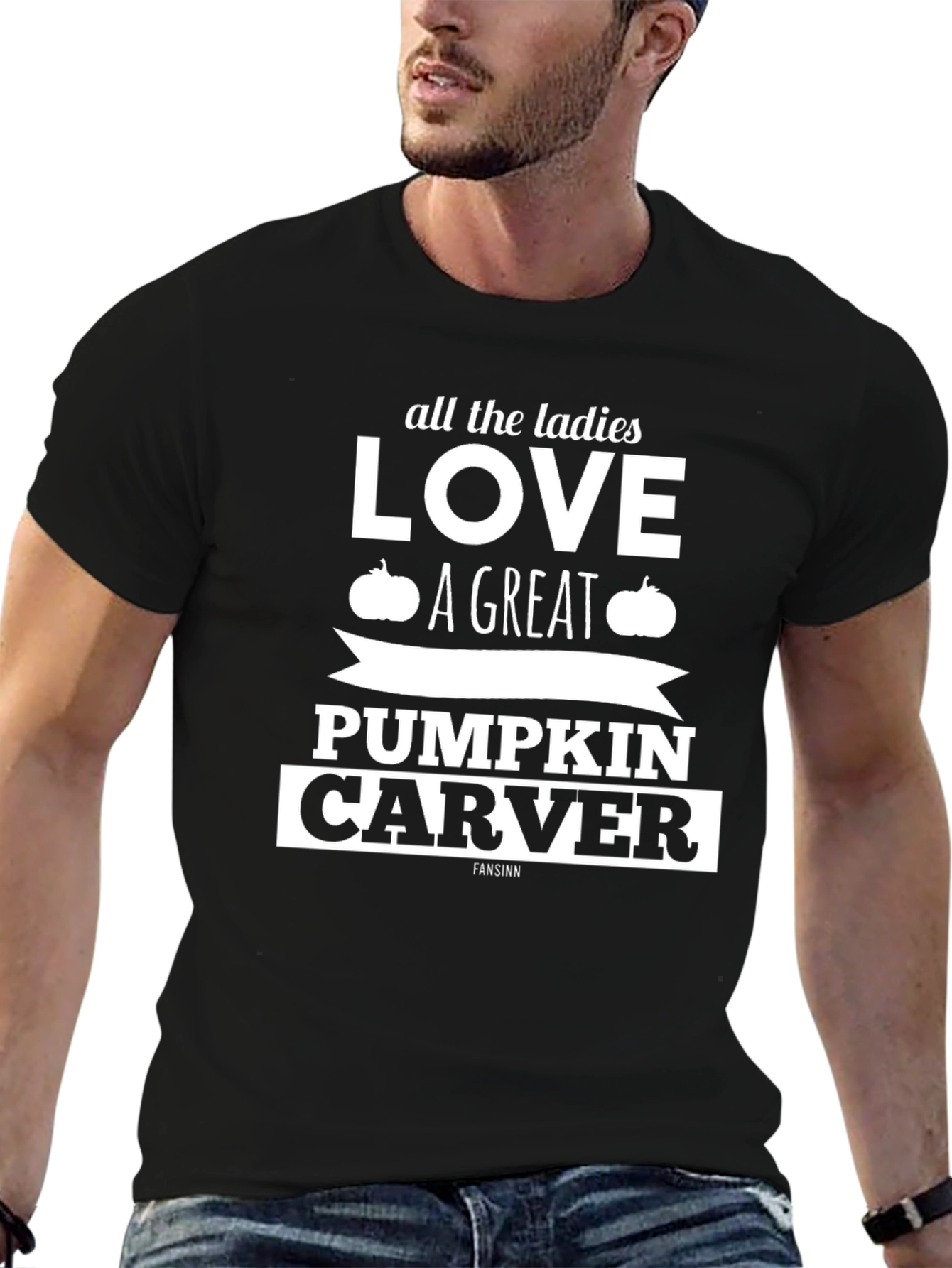 Pumpkin Carver Graphic Tee - Halloween Style