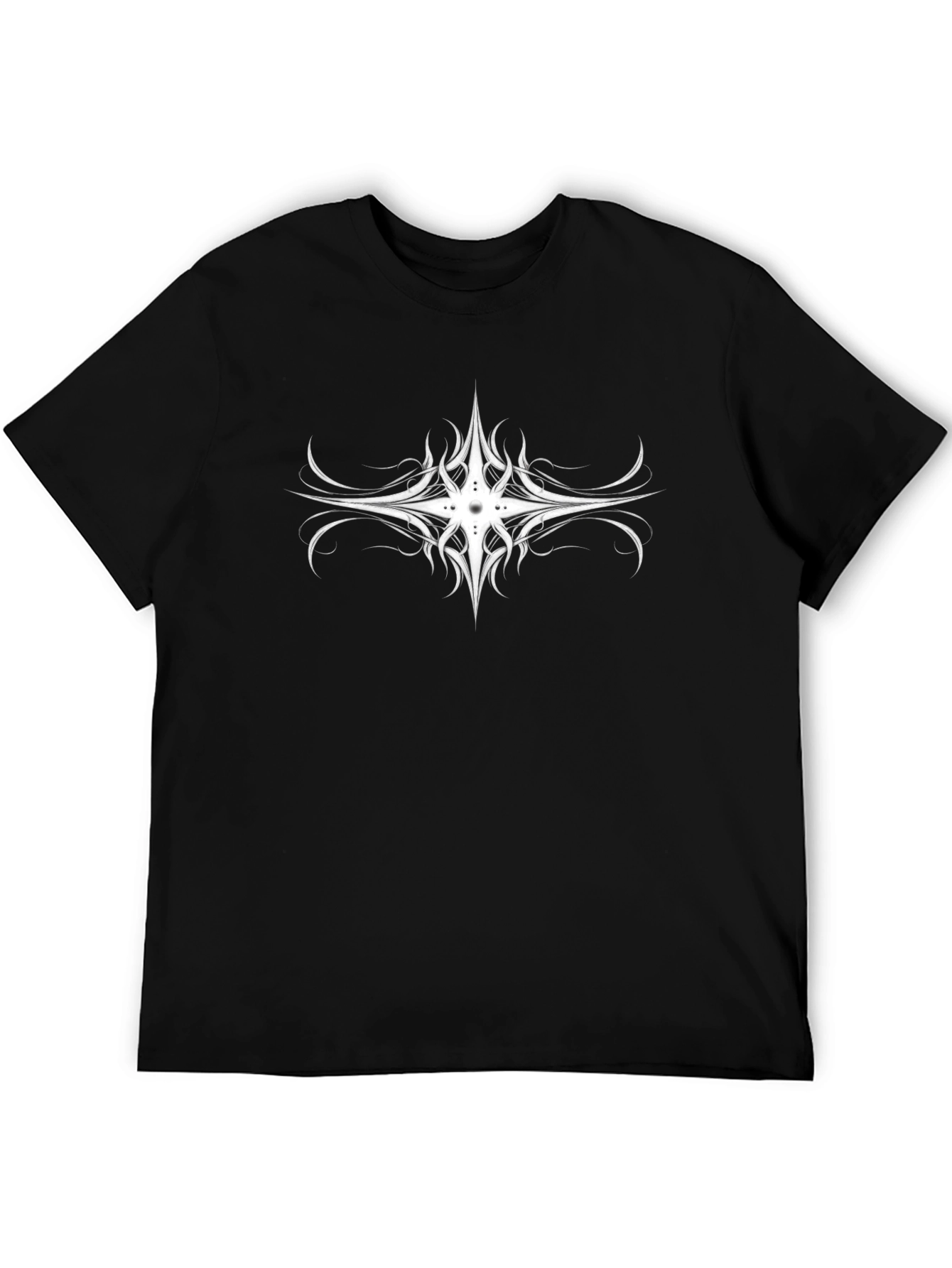 Black T-Shirt with Graphic Print