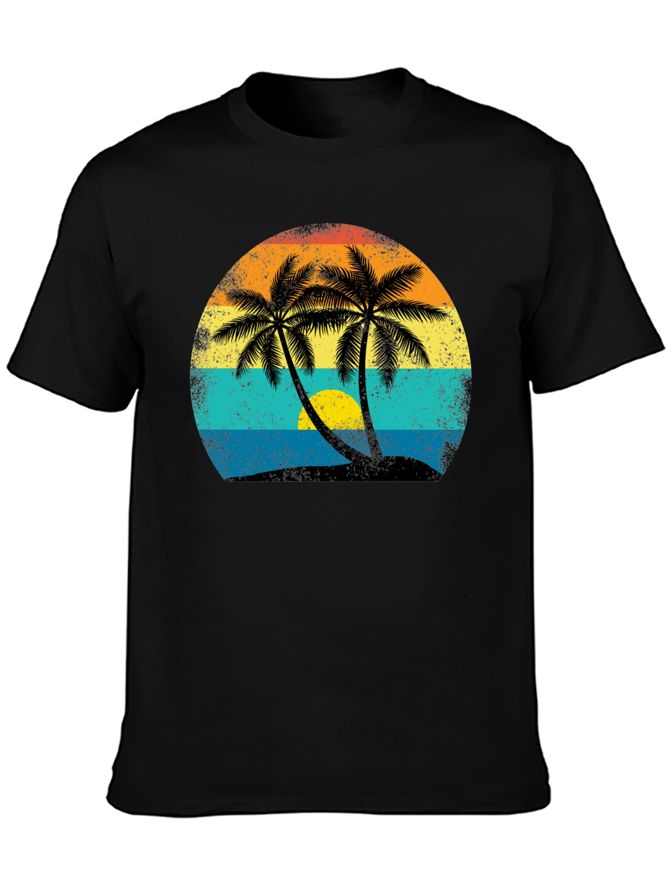 Retro Palm Tree Sunset T-Shirt