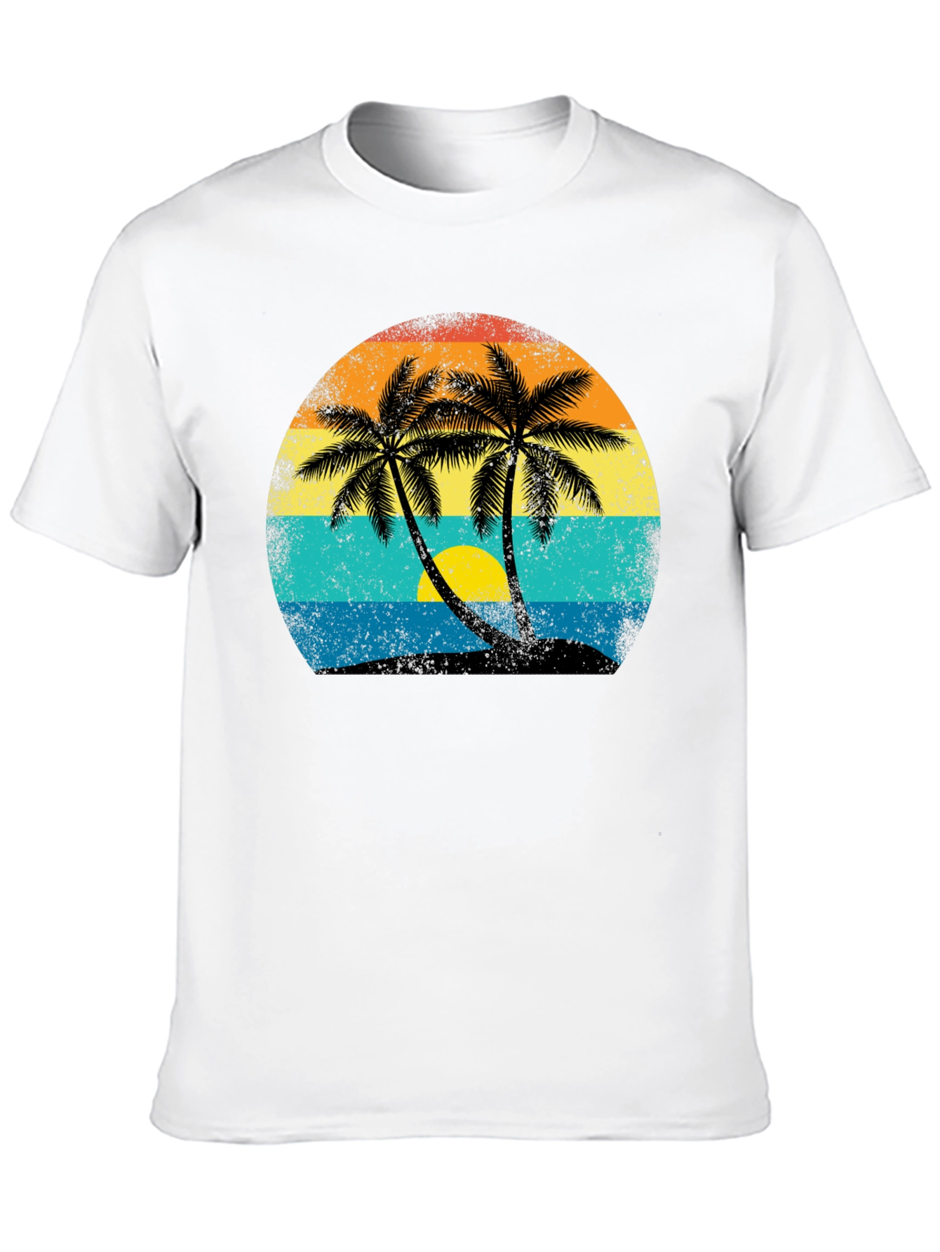 Retro Palm Tree Sunset T-Shirt