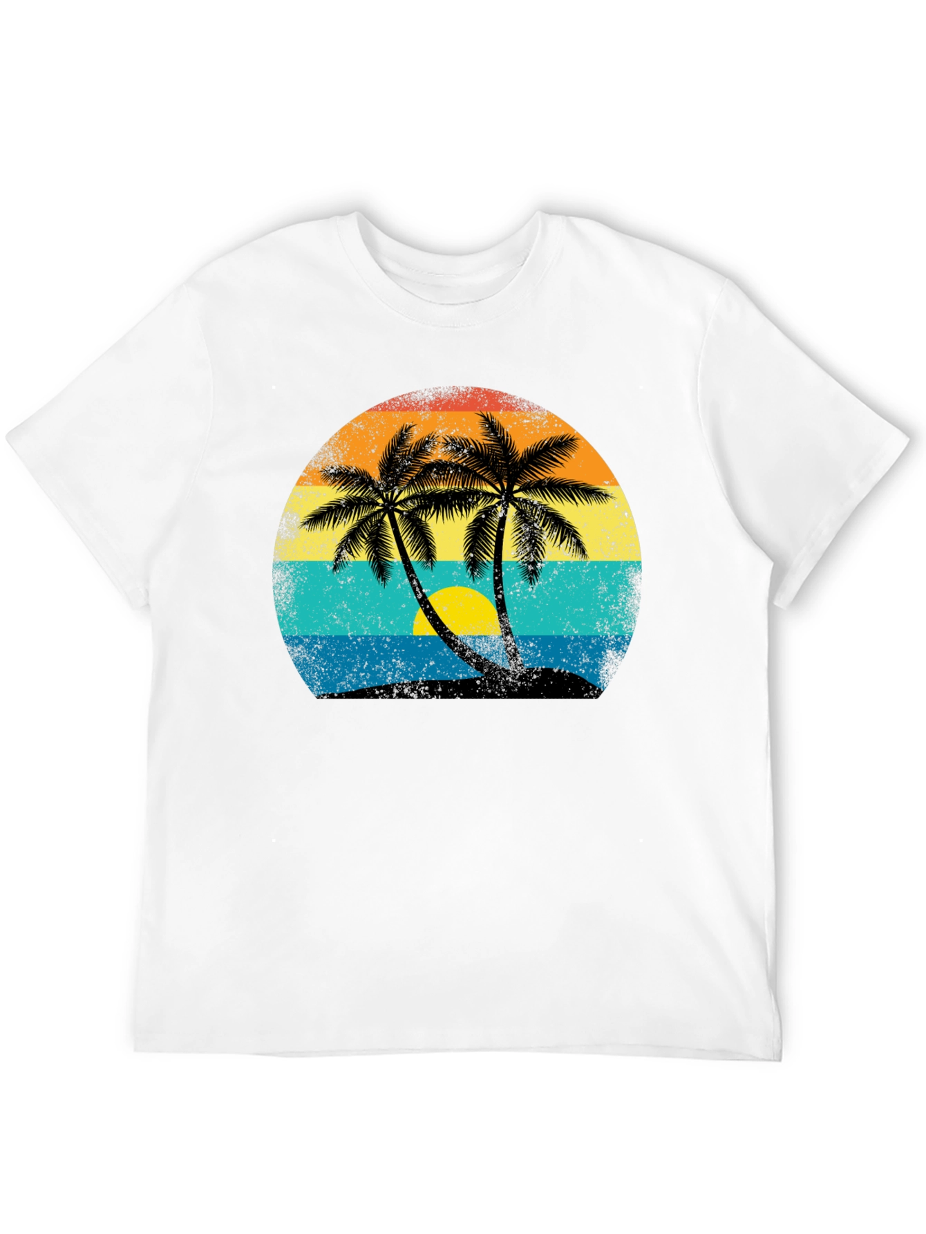 Retro Palm Tree Sunset T-Shirt