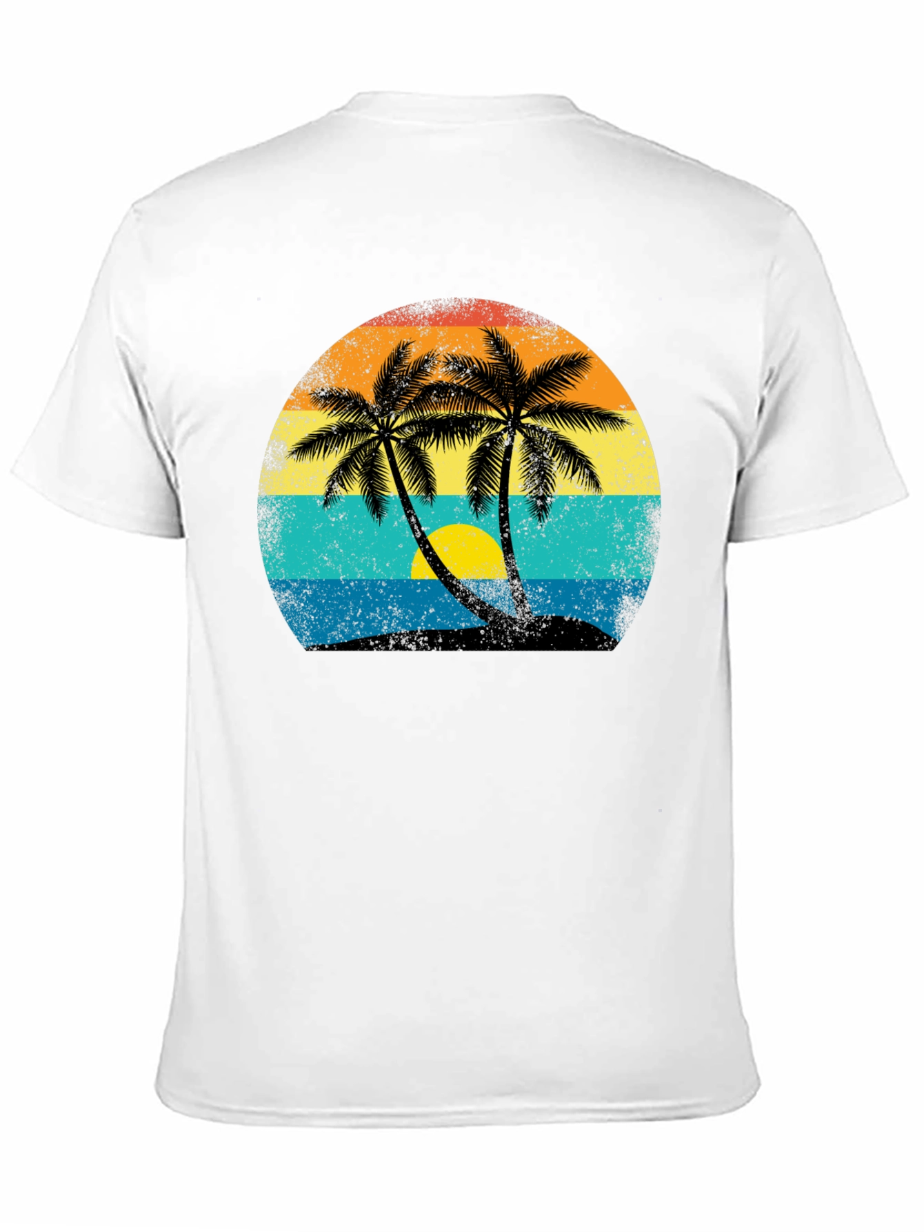 Retro Palm Tree Sunset T-Shirt