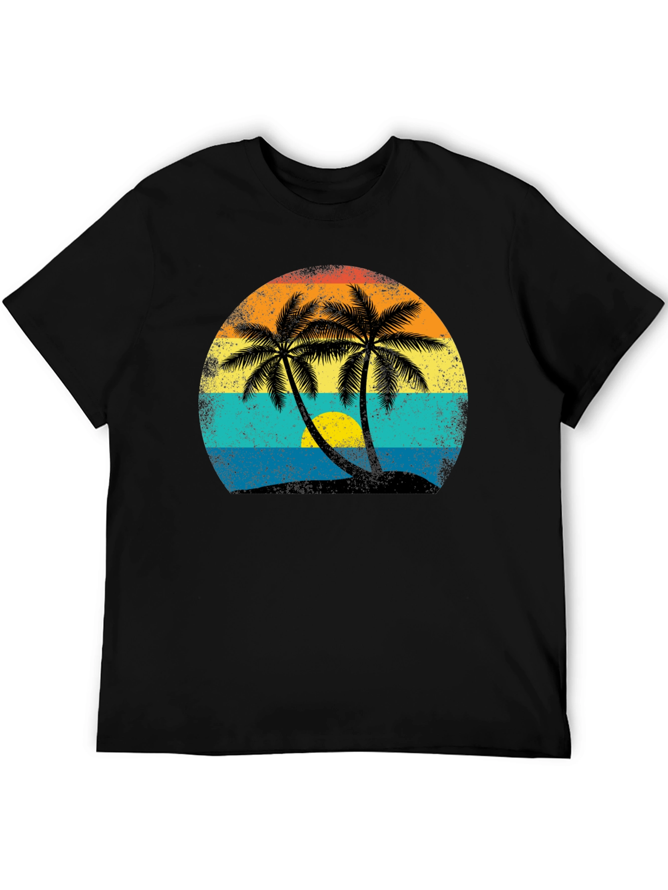 Retro Palm Tree Sunset T-Shirt