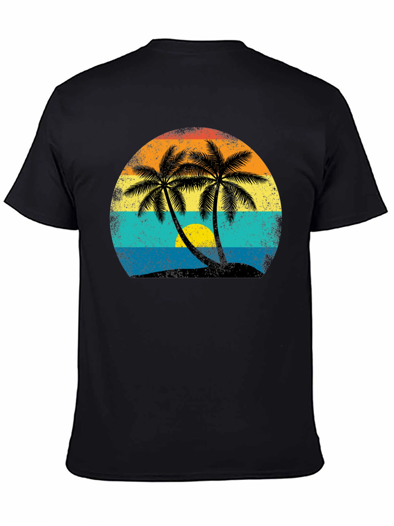 Retro Palm Tree Sunset T-Shirt