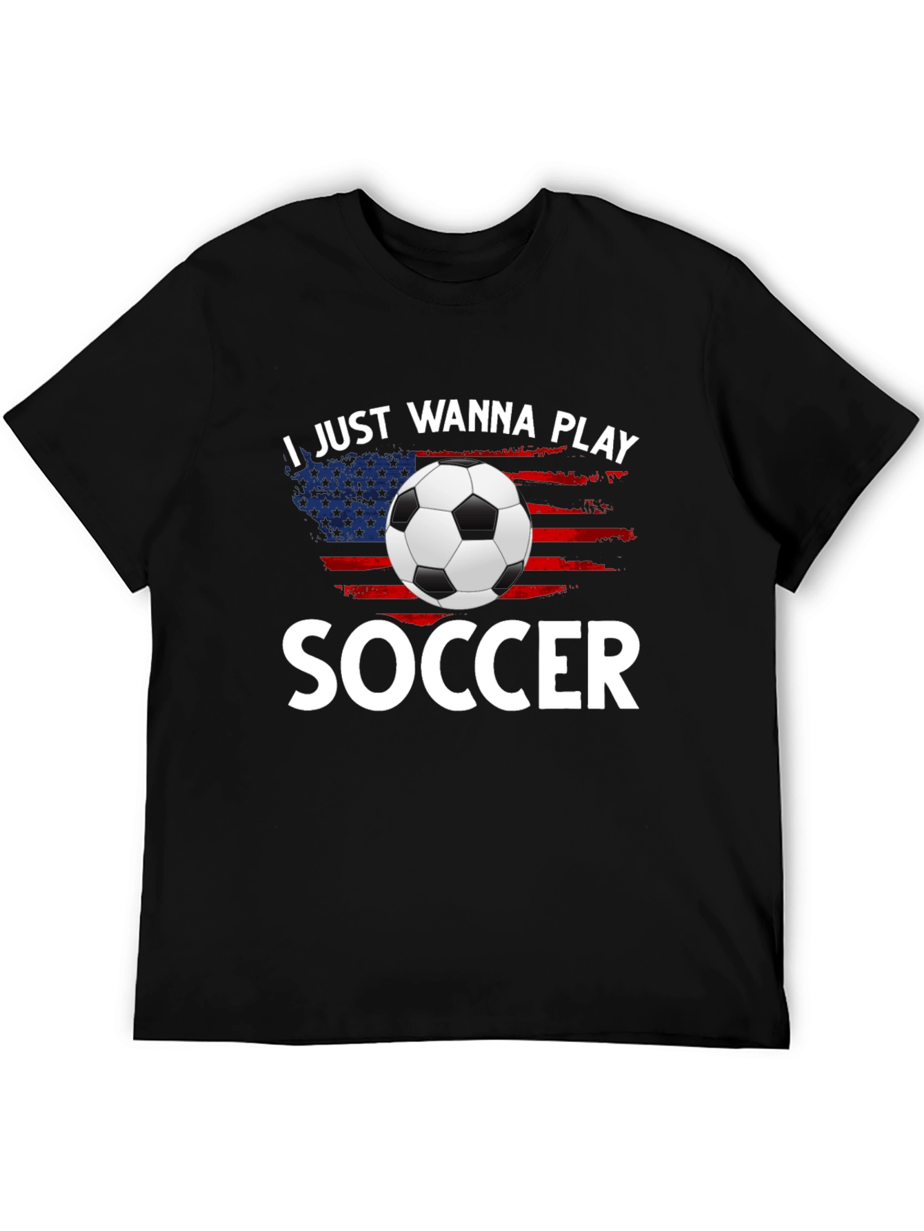 Soccer Lover USA Flag T-Shirt