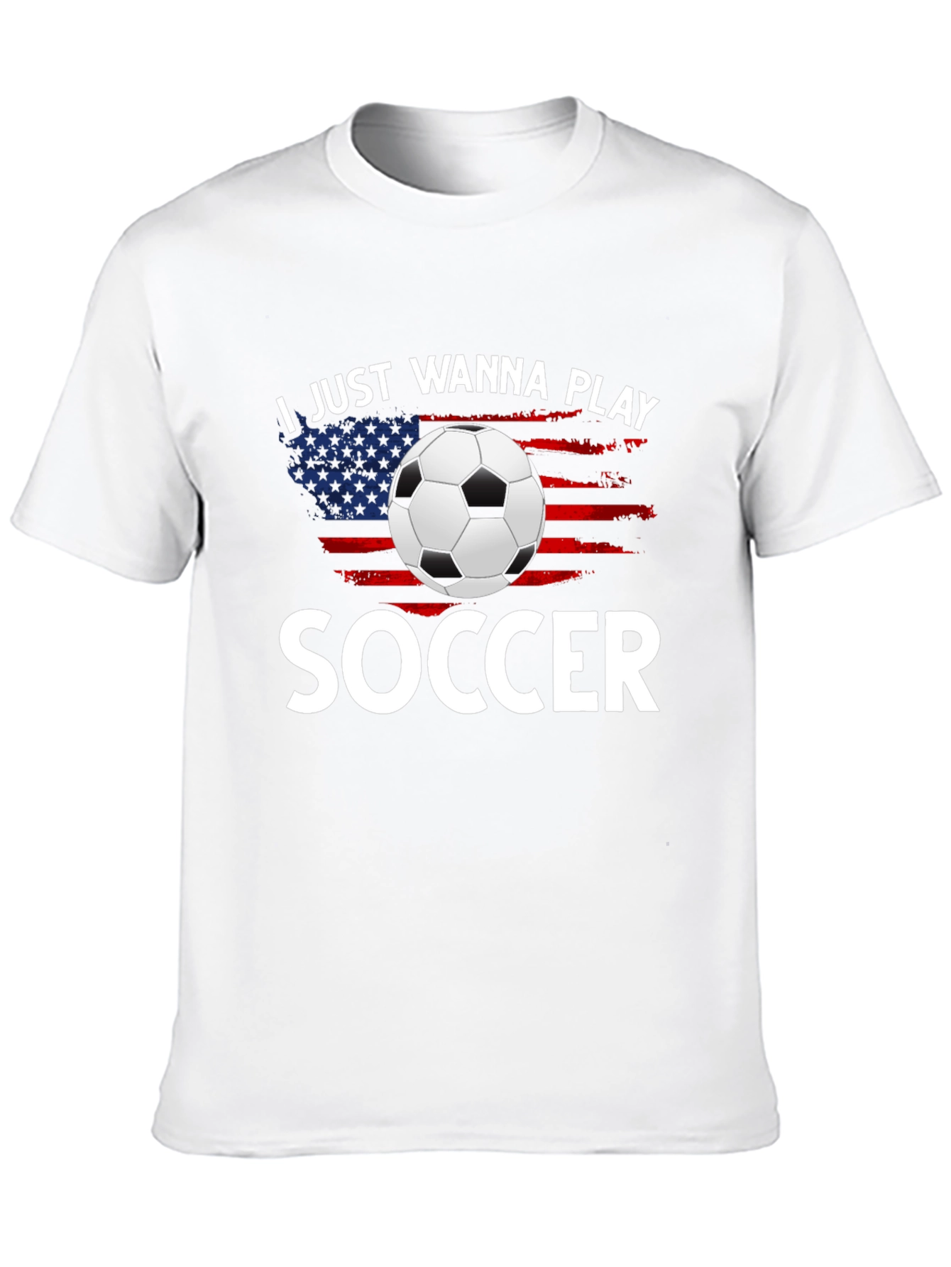 Soccer Lover USA Flag T-Shirt