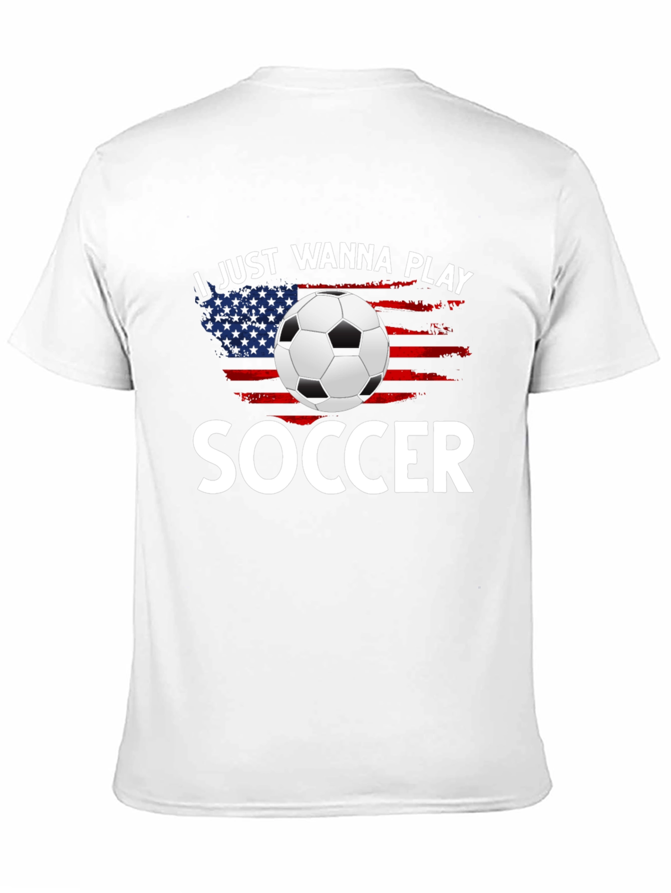 Soccer Lover USA Flag T-Shirt