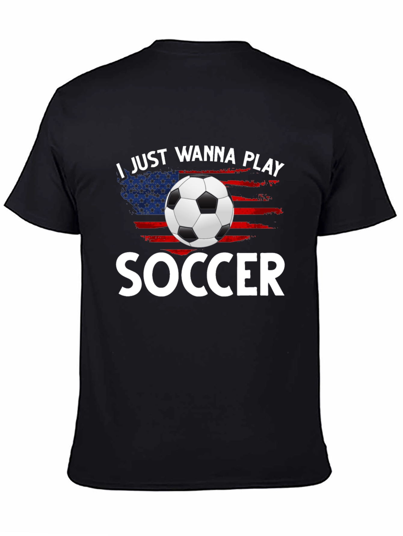 Soccer Lover USA Flag T-Shirt