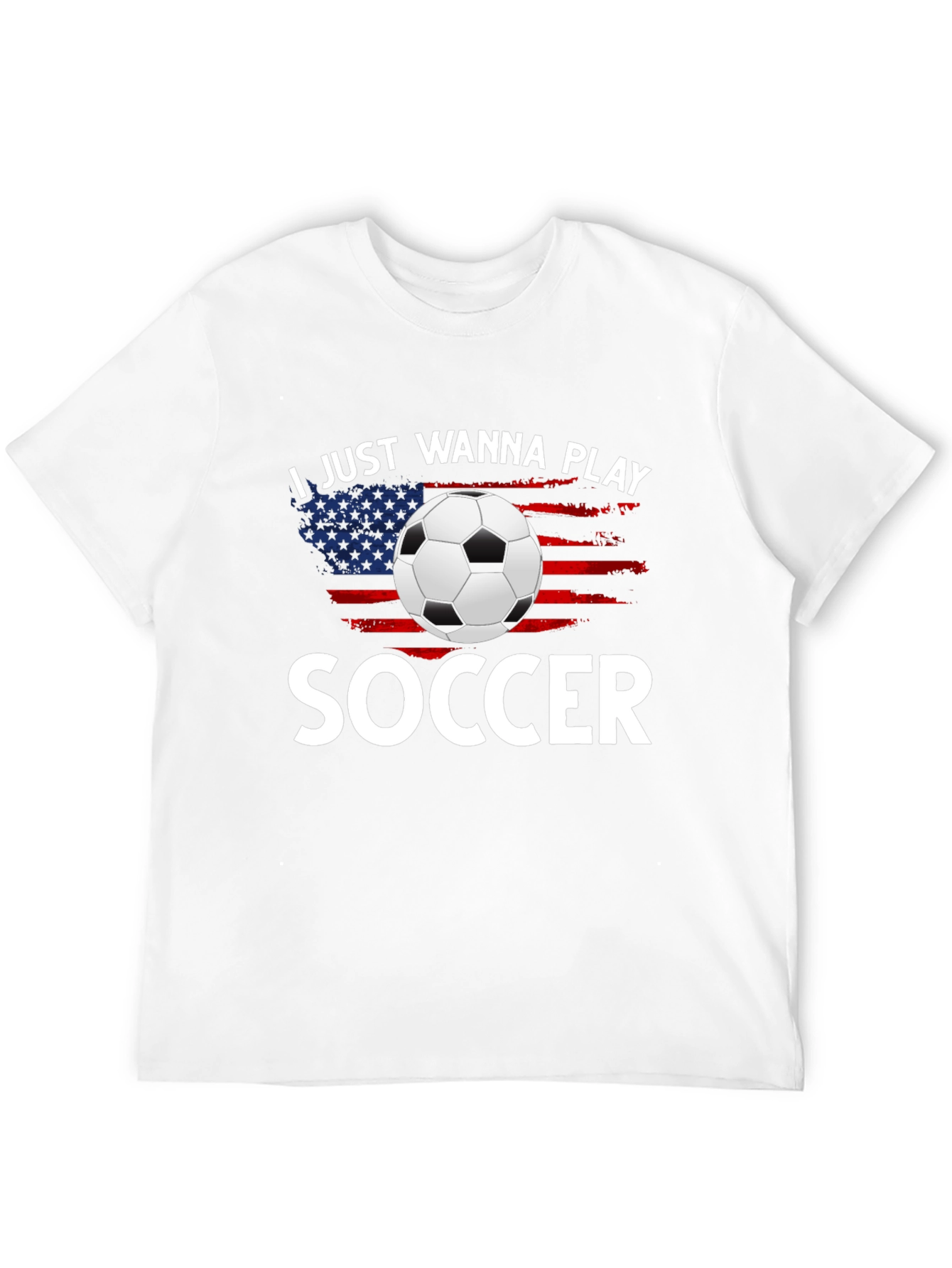 Soccer Lover USA Flag T-Shirt