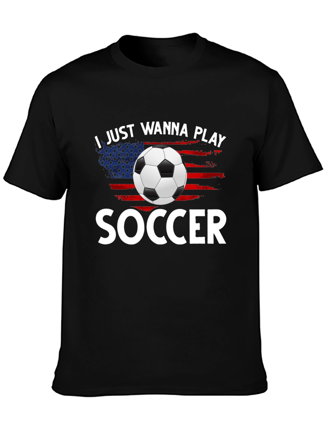 Soccer Lover USA Flag T-Shirt