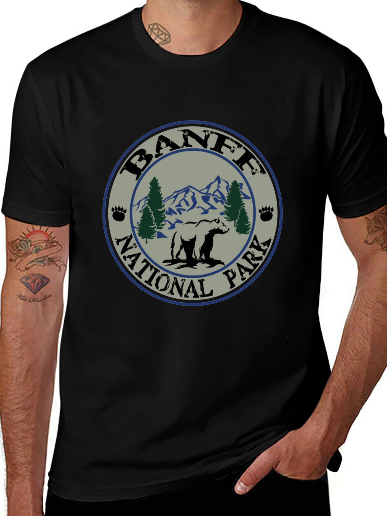 Banff National Park Bear T-Shirt - Nature Adventure Tee