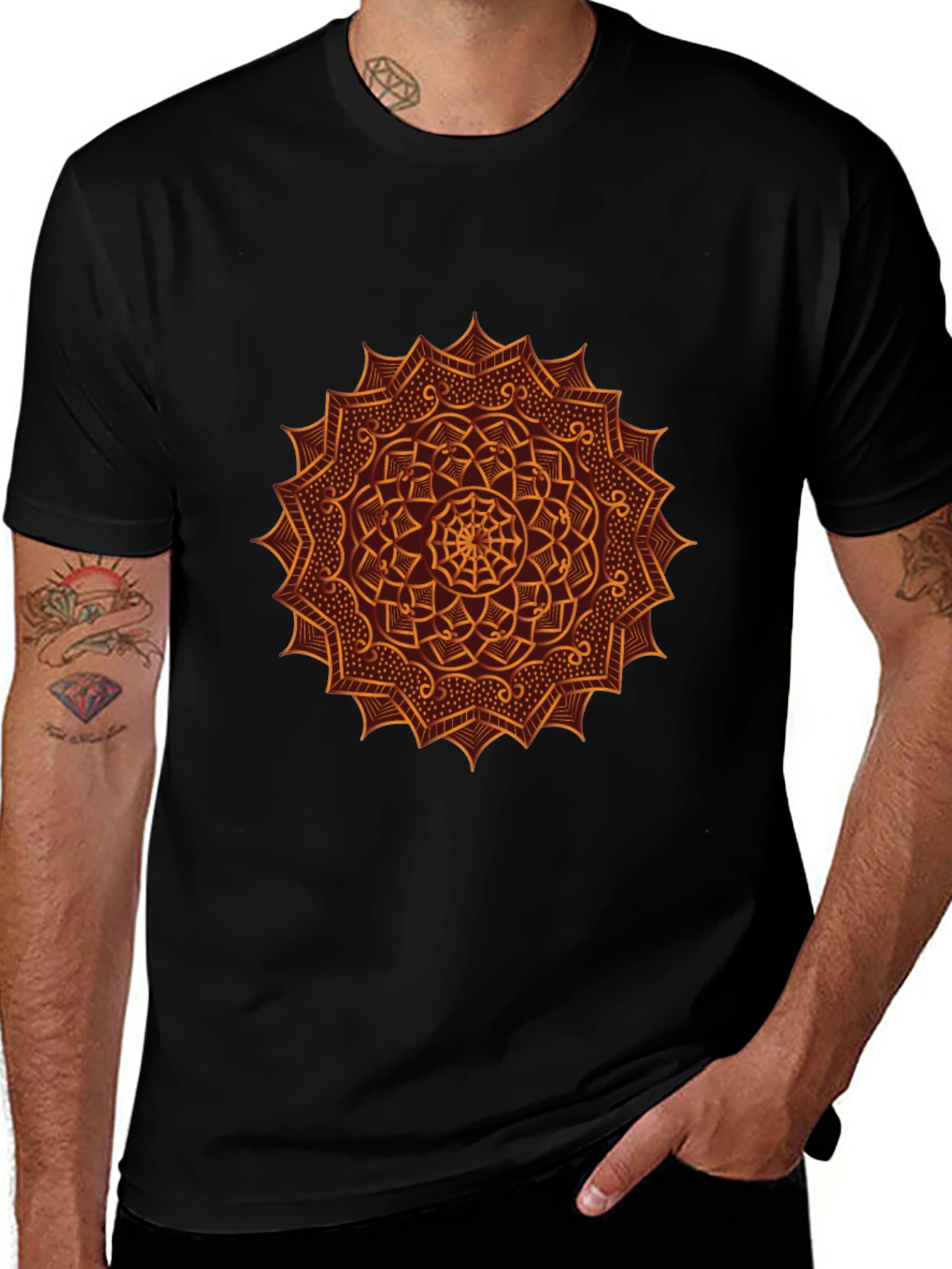 Mandala Graphic Tee - Black