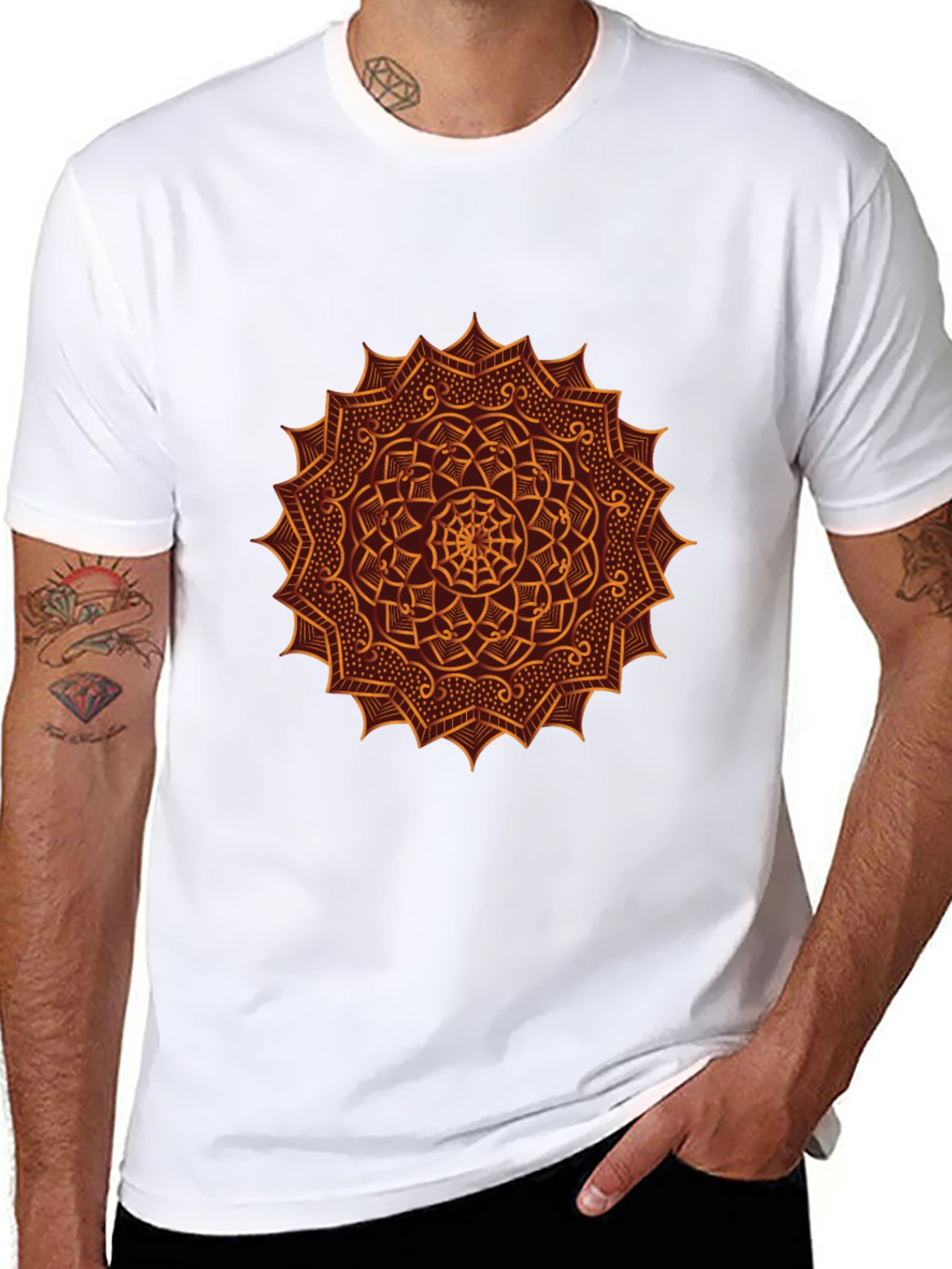 Mandala Graphic Tee - Black