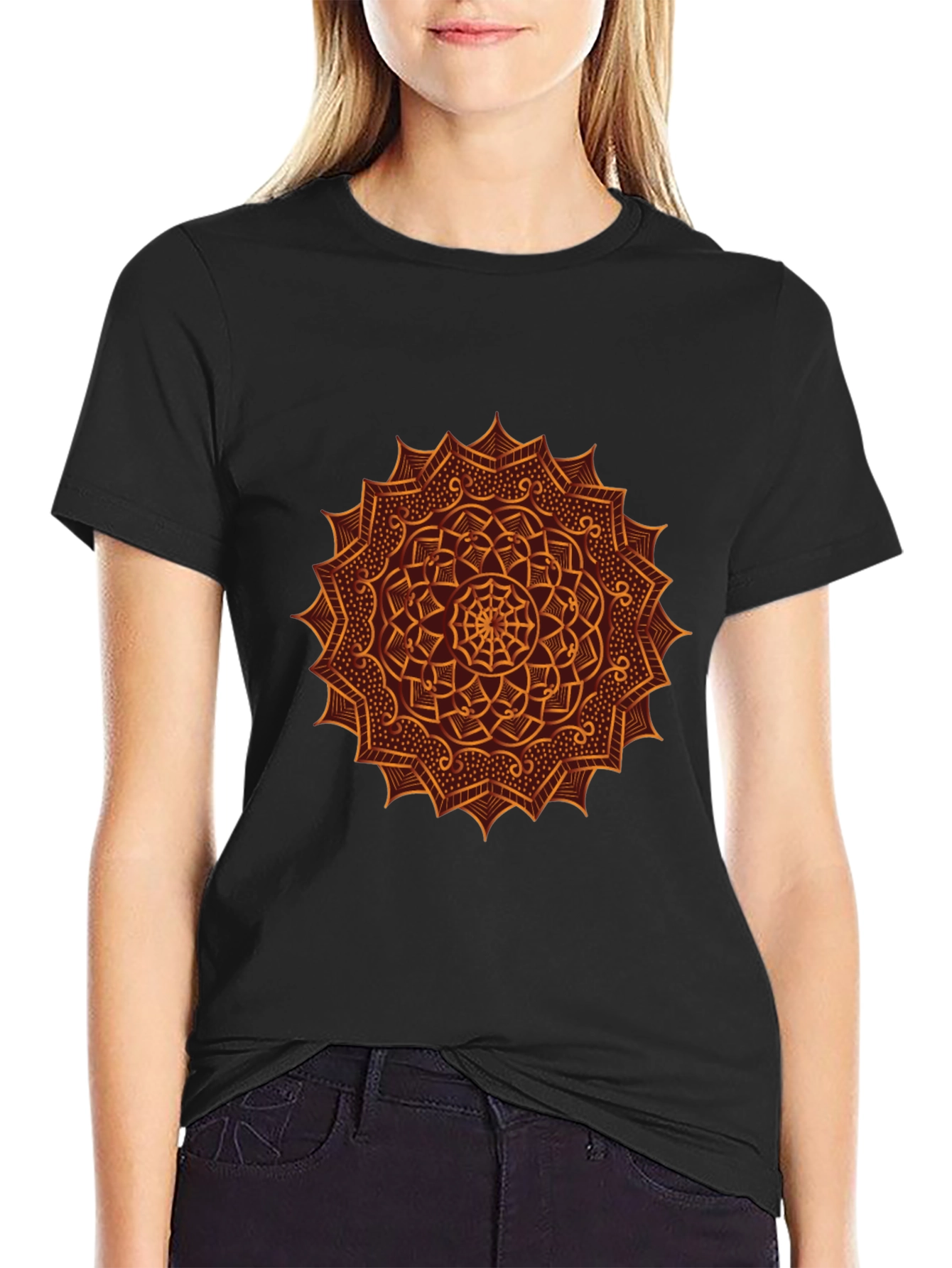 Mandala Graphic Tee - Black