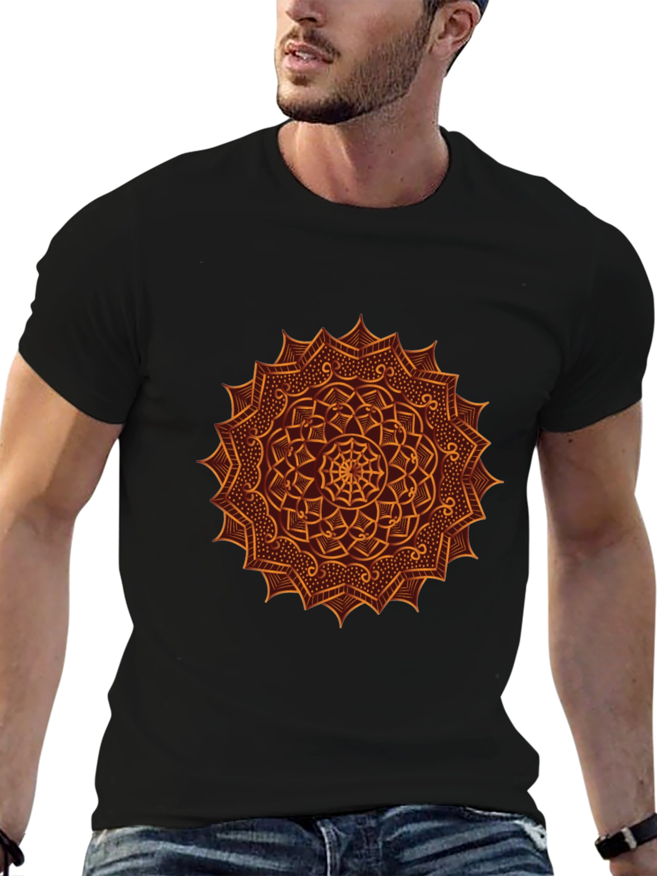 Mandala Graphic Tee - Black