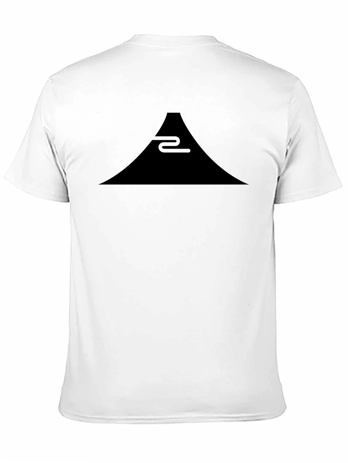 Minimalist Mountain Graphic Black T-Shirt