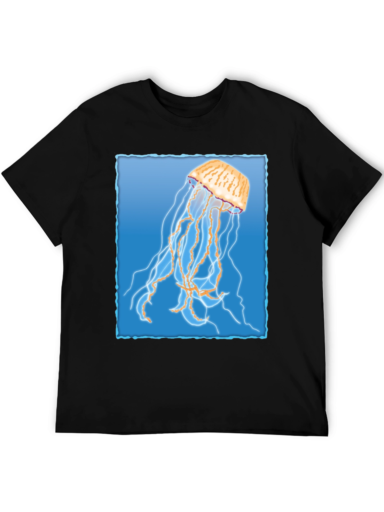 Jellyfish Graphic T-Shirt - Mens Black Tee