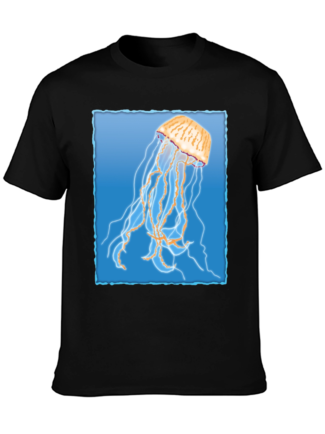Jellyfish Graphic T-Shirt - Mens Black Tee
