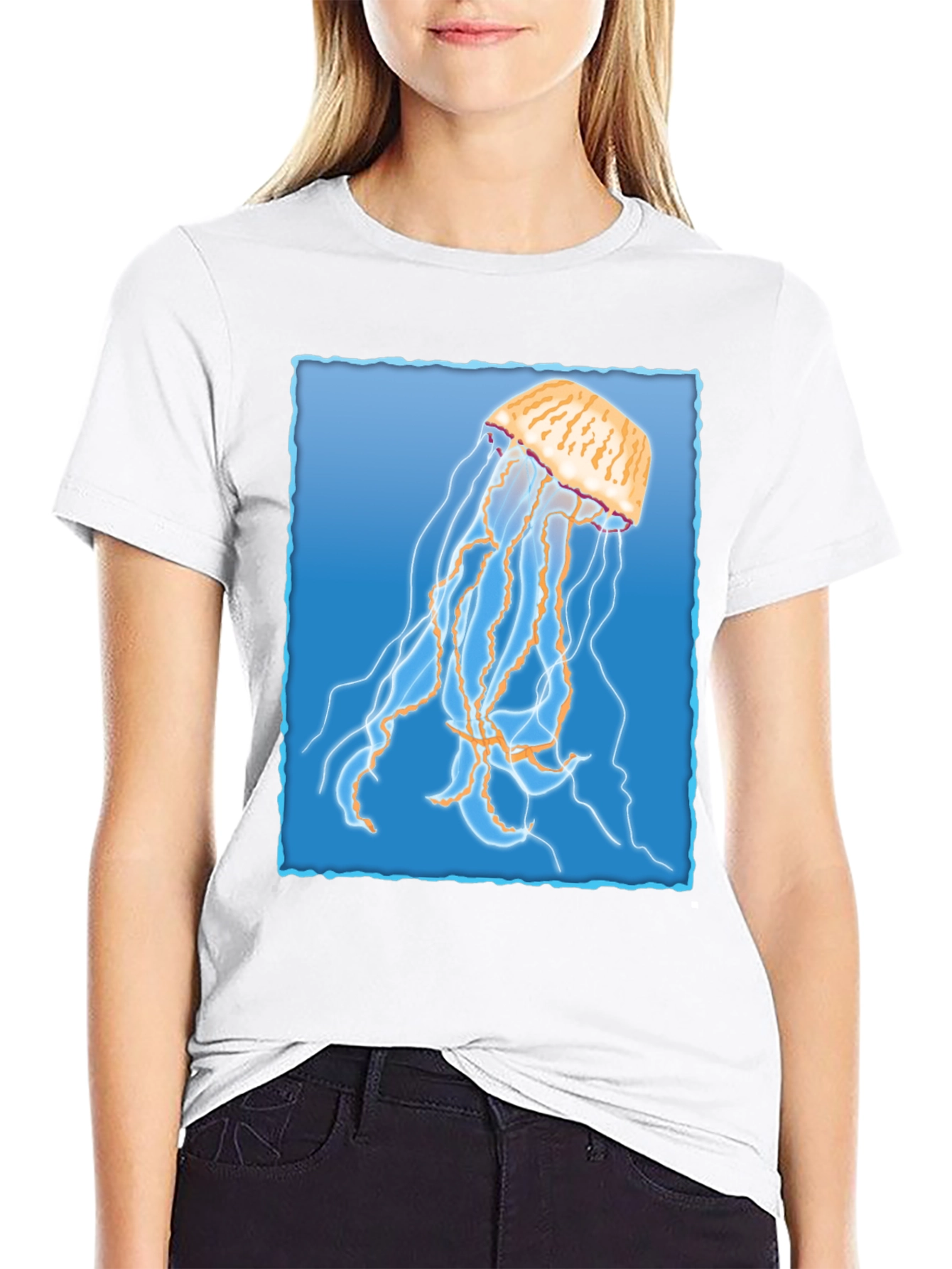 Jellyfish Graphic T-Shirt - Mens Black Tee