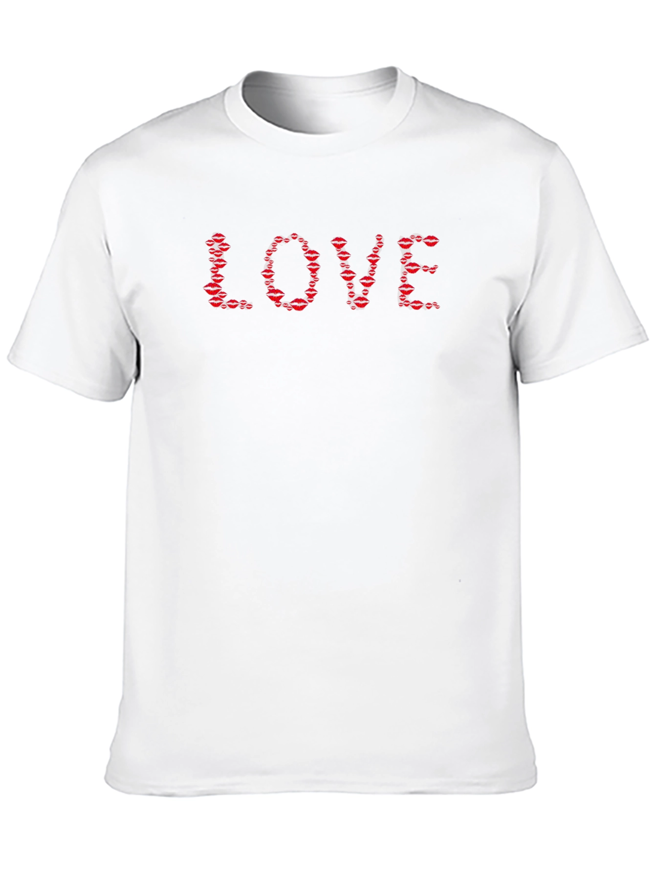 Love Lips Graphic Tee - Black Cotton T-Shirt