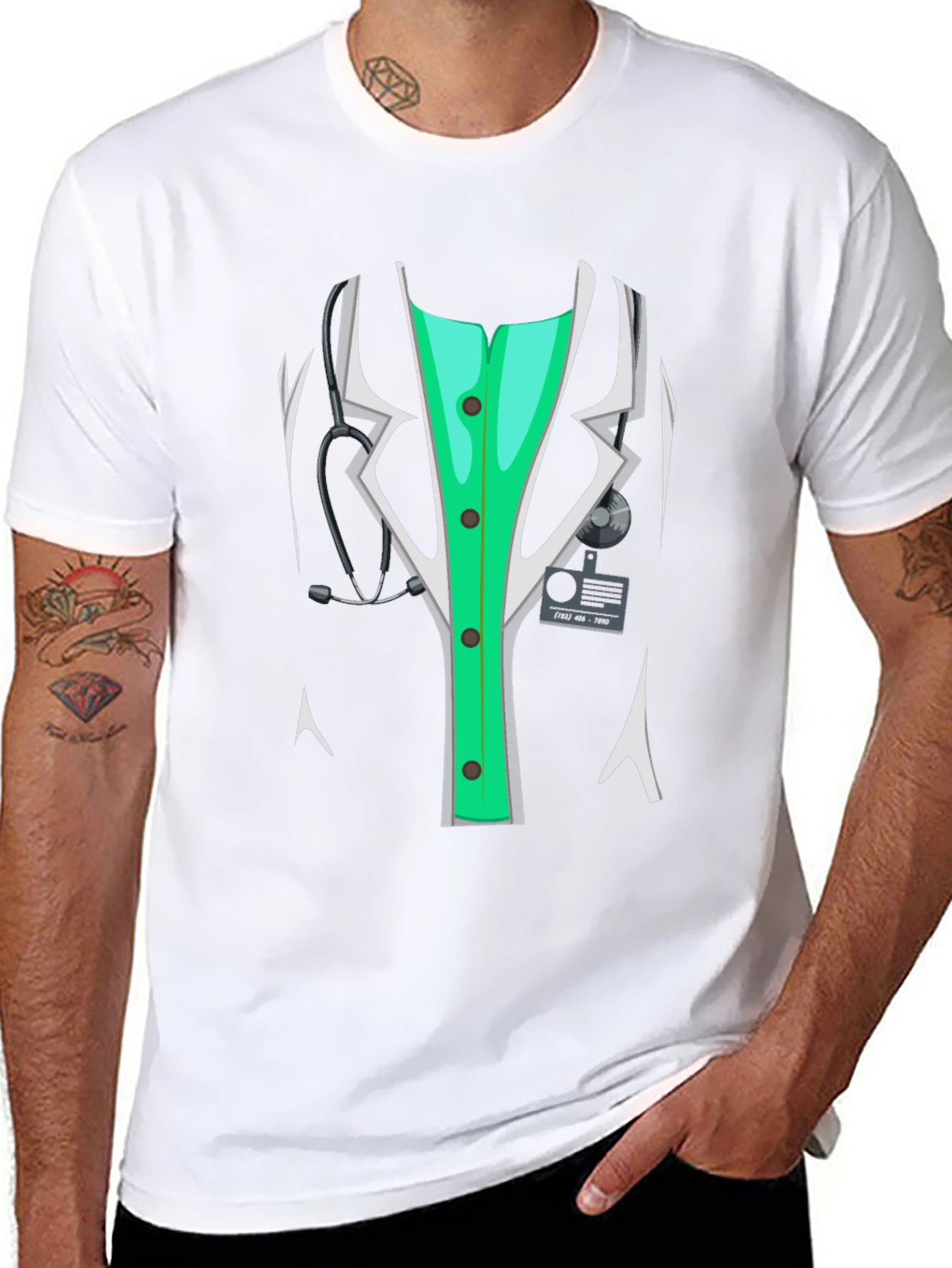 Doctor Costume T-Shirt - Novelty Medical Tee
